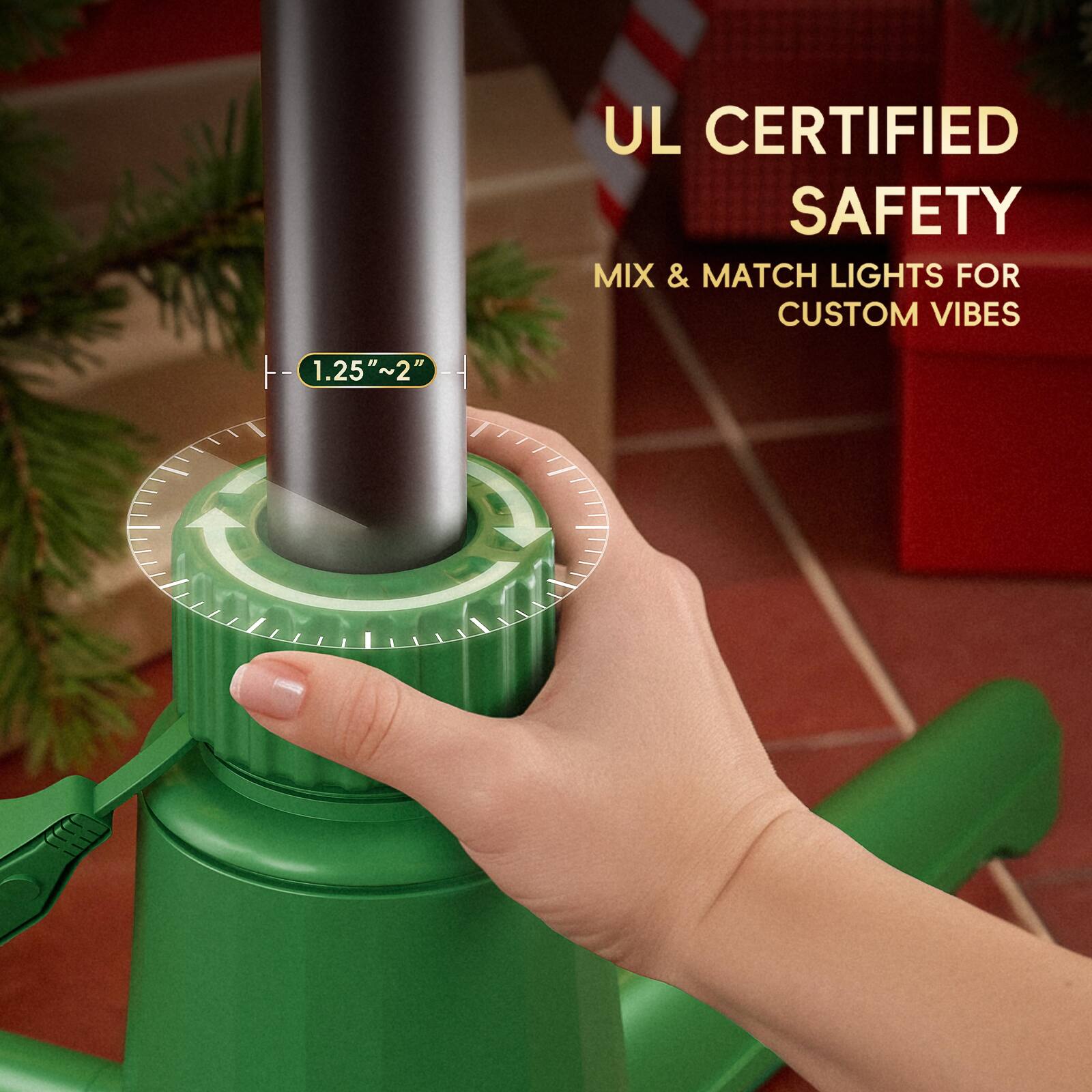 UL CERTIFIED SAFETY  
MIX & MATCH LIGHTS FOR CUSTOM VIBES  
1.25"~2"