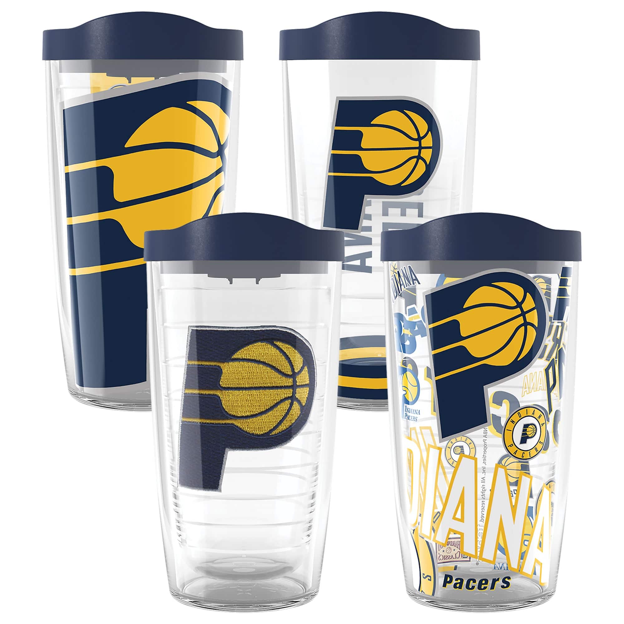 Tervis - Indiana Pacers Four-Pack 16oz. Classic Tumbler Set - Multicolor