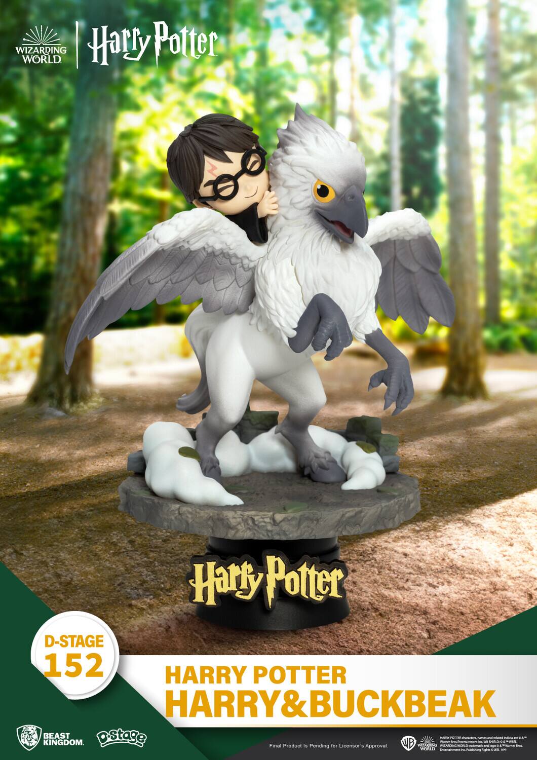 WIZARDING WORLD Harry Potter Harry Potter D-STAGE 152 HARRY POTTER HARRY & BUCKBEAK HARRY BEAST oStage - notig_ - - KINGDOM. WB - - - - - +. - Final Product is Pending for Licensor's Approval CCC EEE- - - sr 1 - - WOlLD - - n - - -