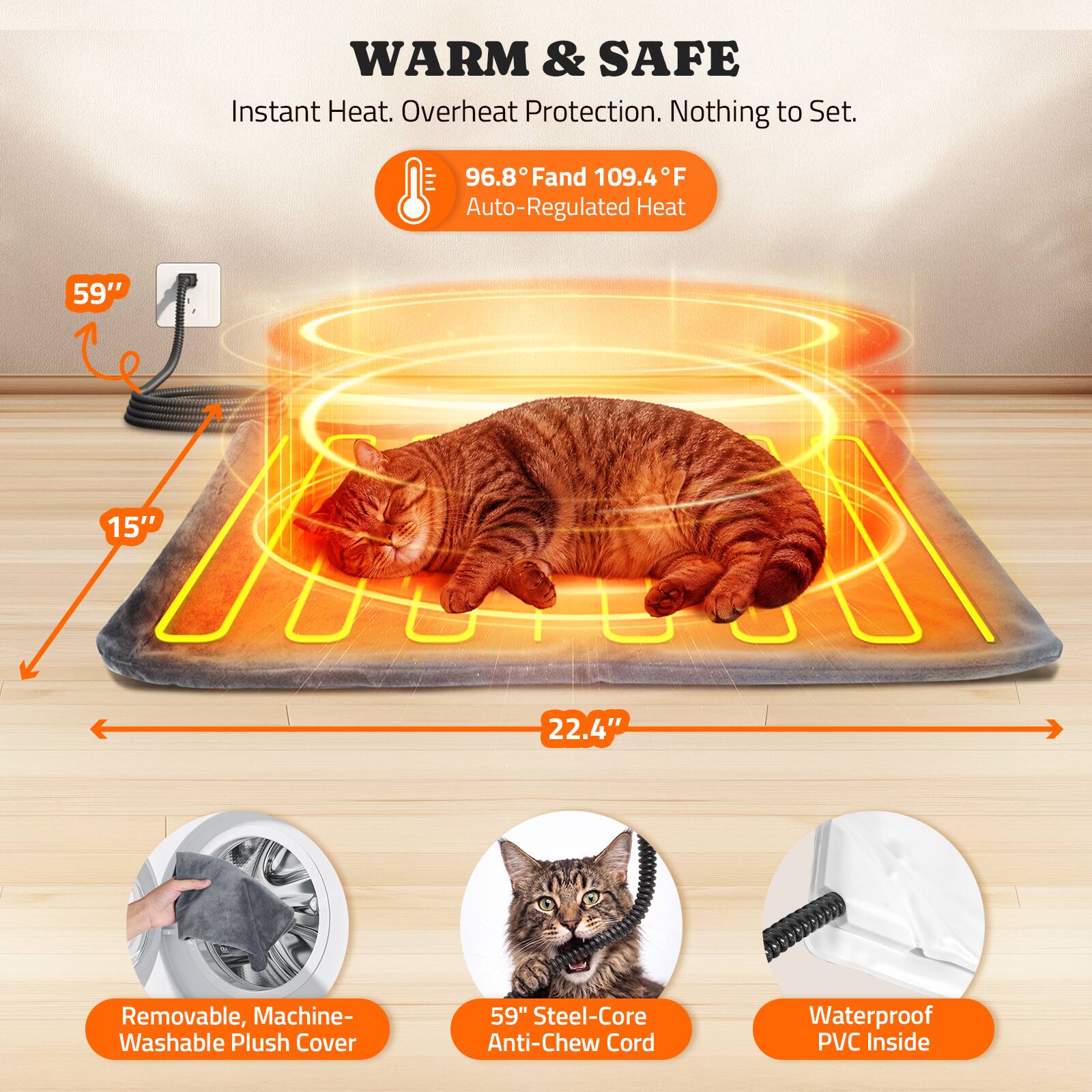 Pawtners 2 Story Heated Outdoor Cat House, XXL Insulated Weatherproof ...