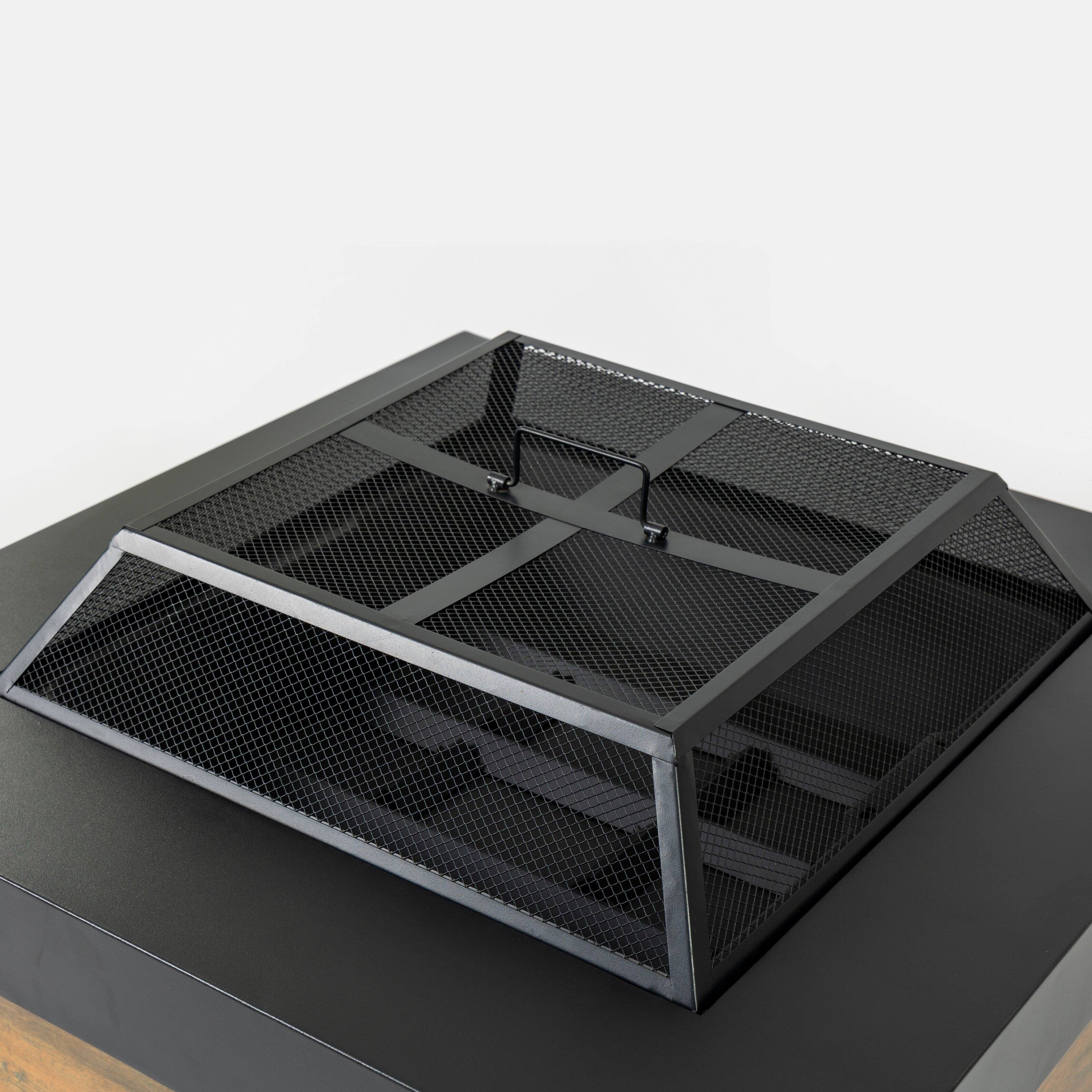 Alt View 2. Dexmalle - Dexmalle-36Inch Iron Fire Pit Table Wood-Burning Stove-Black.