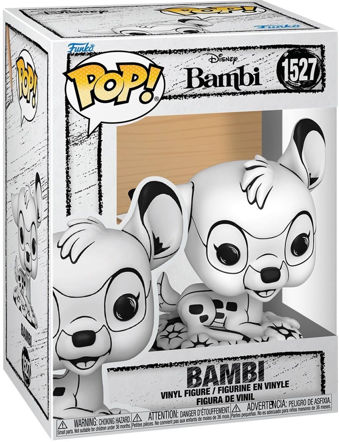 Toppy TOpki Funko Disney Bambi 1527 1 POP! BAMBI FIGURINE EN VINYLE FIGURE 1 VINYL DE VINIL FIGURA ADVERTENCIA: PELIGRO DE ASFIXIA. menores de 36 meses. D'TOUFFEMENT. adecuado para nios DANGER pequeas. No es HAZARD. ATTENTION: CHOKING Partes pequeas. Ne convient pas aux enfants de moins de 36 mois Small parts. Not suitable for children under 36 months WARNING: CHOKING HAZARD.
