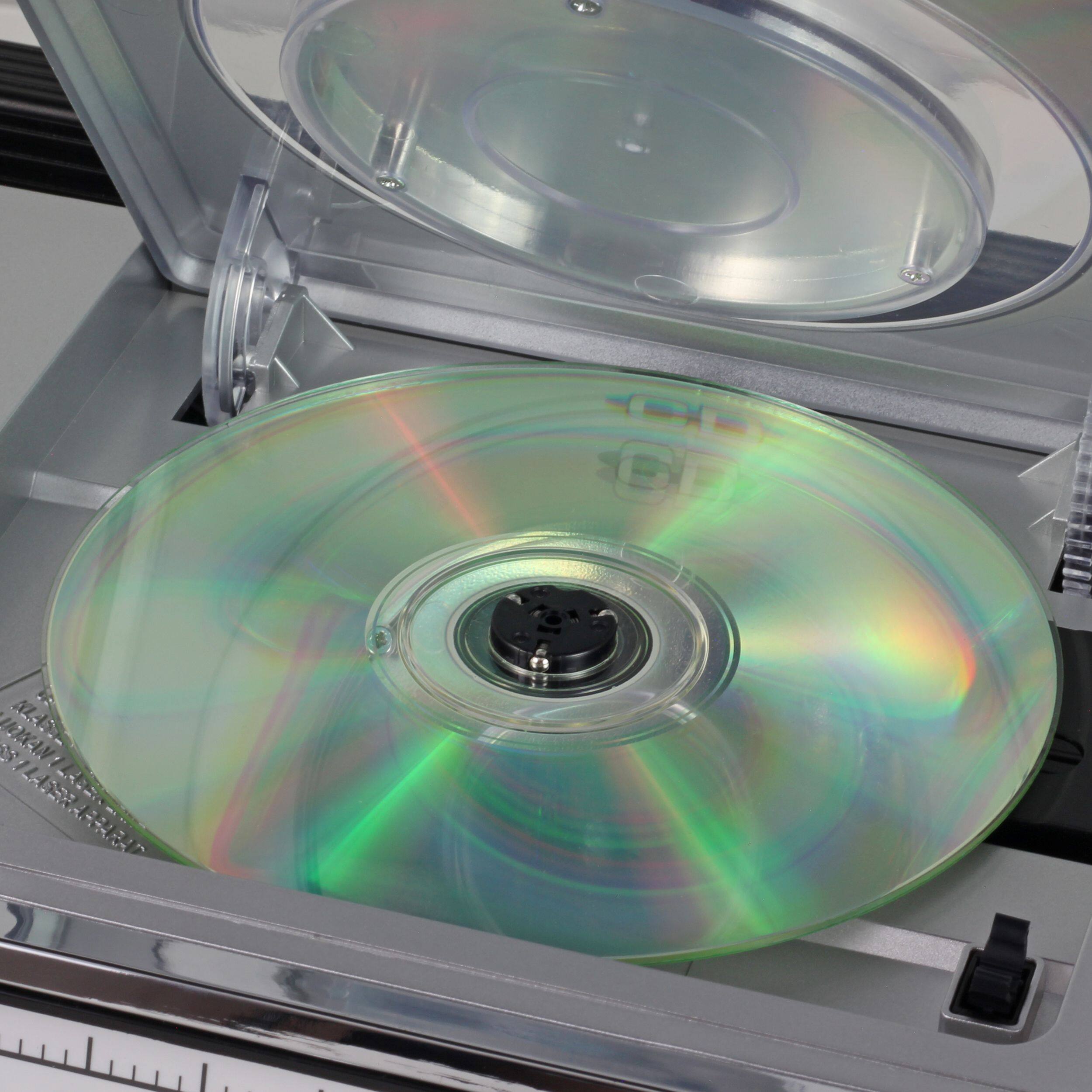 Back. Studebaker - Studebaker SB2165S Portable Avanti Stereo Boombox with Bluetooth, CD, FM Stereo Analog Radio and 15W Subwoofer - Silver - Silver.