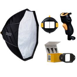 MagMod - MagBox Pro 42" Octa Softbox Bundle With MagRing 2, MagShoe 2 Ergonomic Cold Shoe Bracket, MagGrip 2