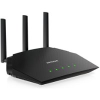 NETGEAR - AX1800 Wi-Fi 6 Router - Black - Front_Zoom