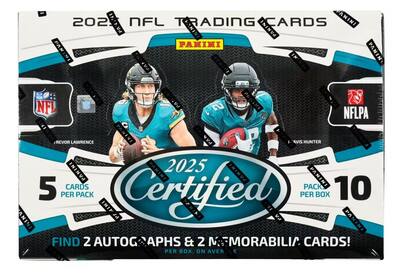 booster box football cards 2025 Panini SELECT Series Sealed 24 Card Blaster Featuring 3 BLASTER EXCLUSIVE Red and Blue Shock Parallel PLUS : Collectibles & Fine Art Score Retail is perfect for collectors building sets or chasing their favorite stars without breaking the bank. Panini - 2025 Certified Football