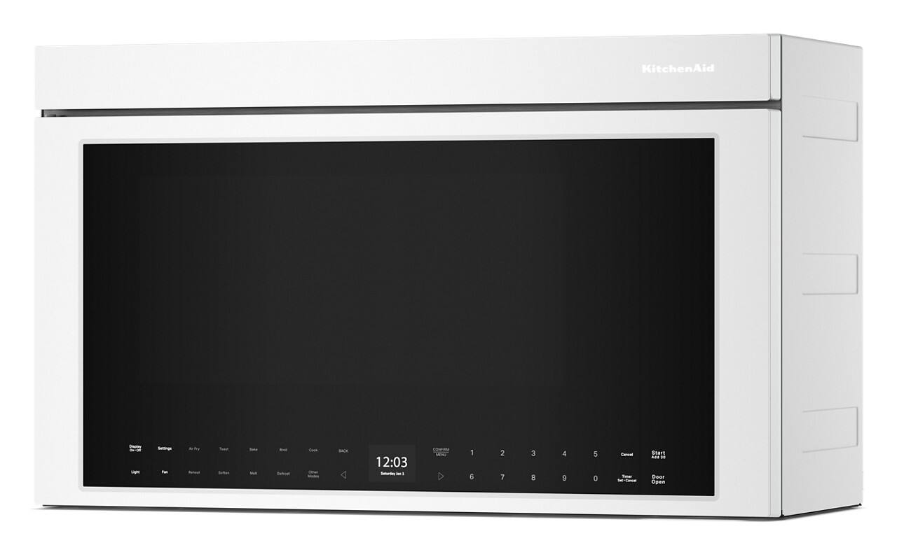 Alt View 11. KitchenAid - 1.1 Cu. Ft. Convection Flush Built-In Over-the-Range Microwave with Air Fry Mode - White.