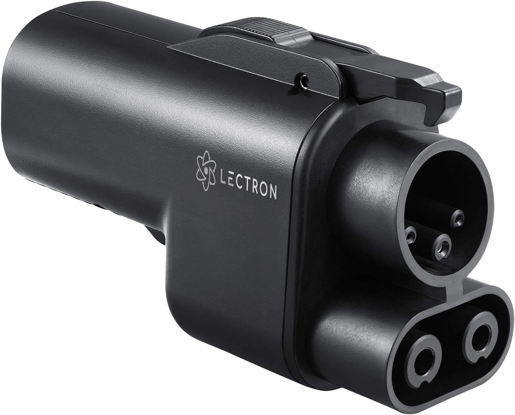 Front. Lectron - Vortex Plug Tesla Supercharger to CCS Electric Vehicle (EV) Adapter - up to 1000V - Black.