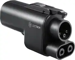 Lectron - Vortex Plug Tesla Supercharger to CCS Electric Vehicle (EV) Adapter - up to 1000V - Black - Front_Zoom
