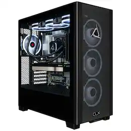 CLX - SET Creator Workstation - AMD Ryzen 9 9950X - 96GB DDR5 - NVIDIA RTX PRO 5000 Blackwell 48GB - 2TB SSD - AI-Accelerated - Black