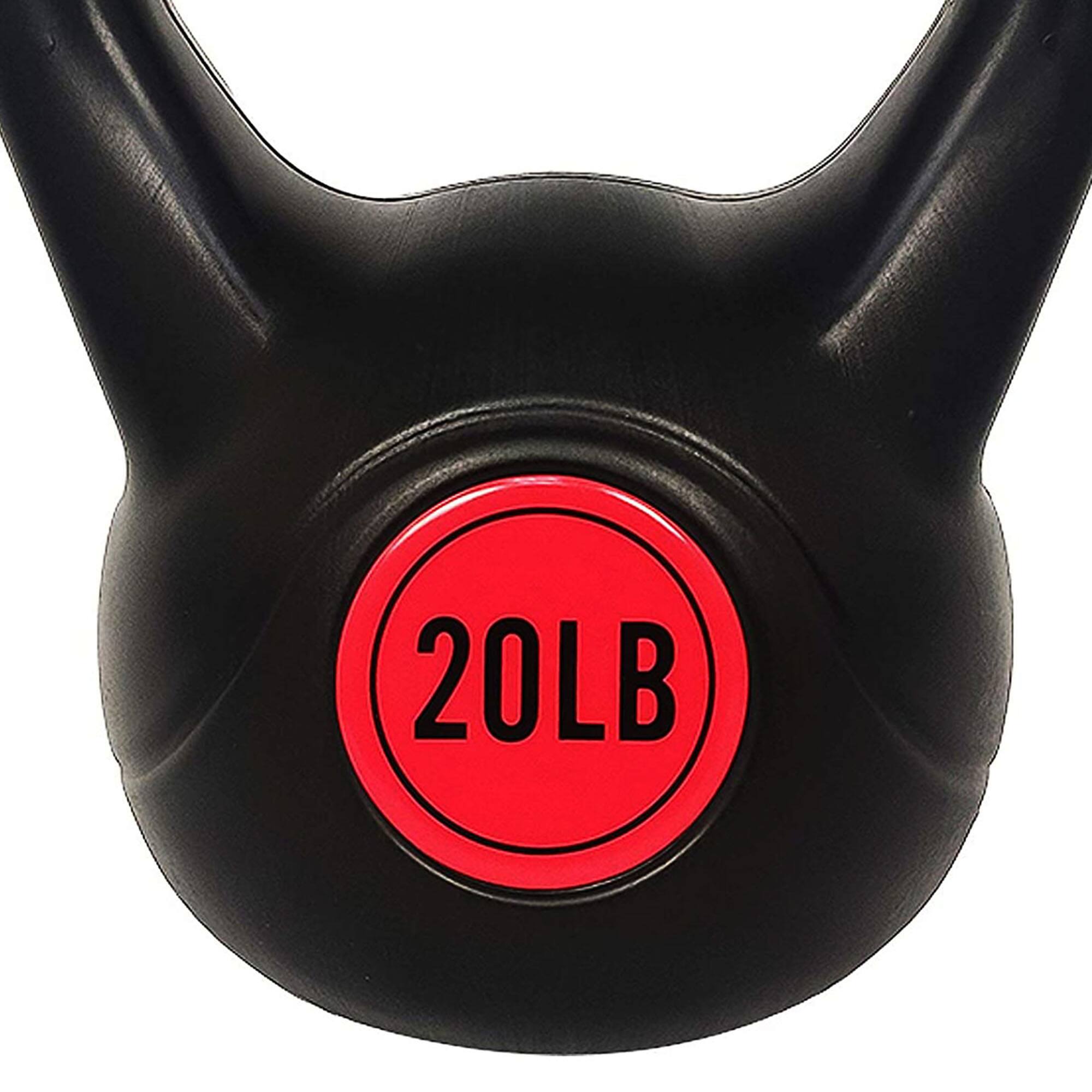 Alt View 5. BalanceFrom Fitness - BalanceFrom Fitness Home Gym Vinyl Coated Solid Cast Iron Kettlebell Weight Set - Multicolored.