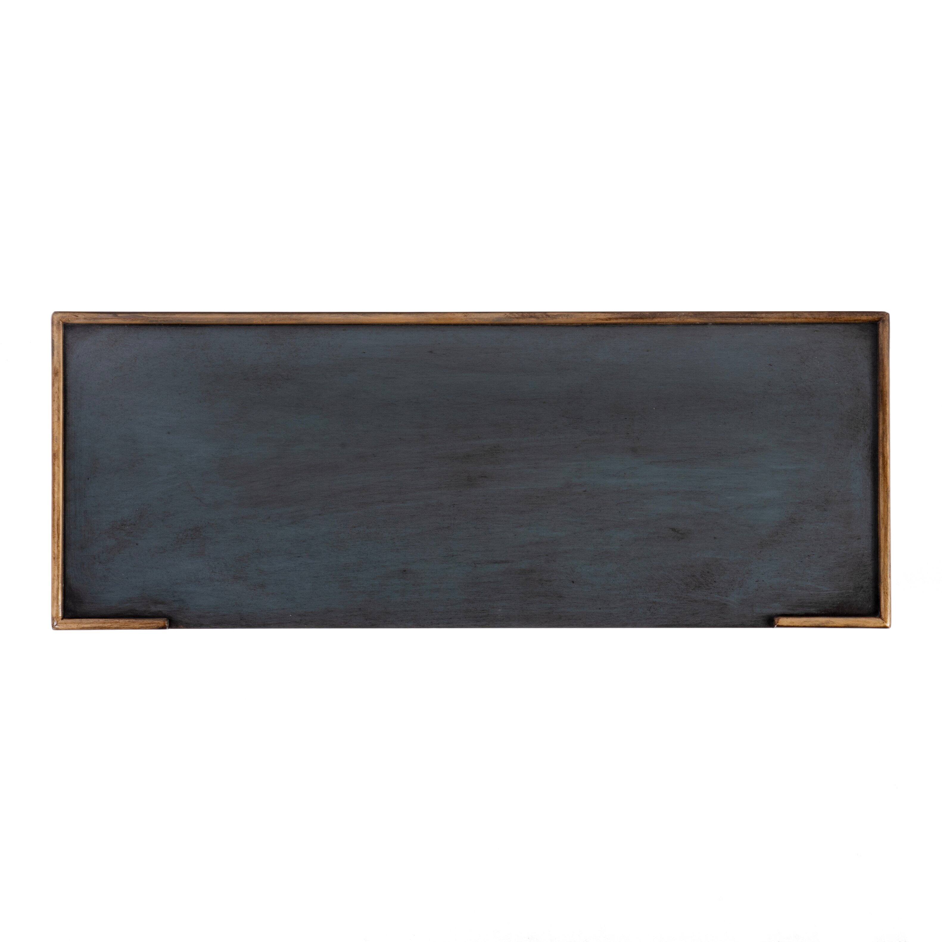 Alt View 6. Butler Specialty - Aubrey 29 in. W Rectangular Console Table with Lower Open Shelf - Pastel Blue.
