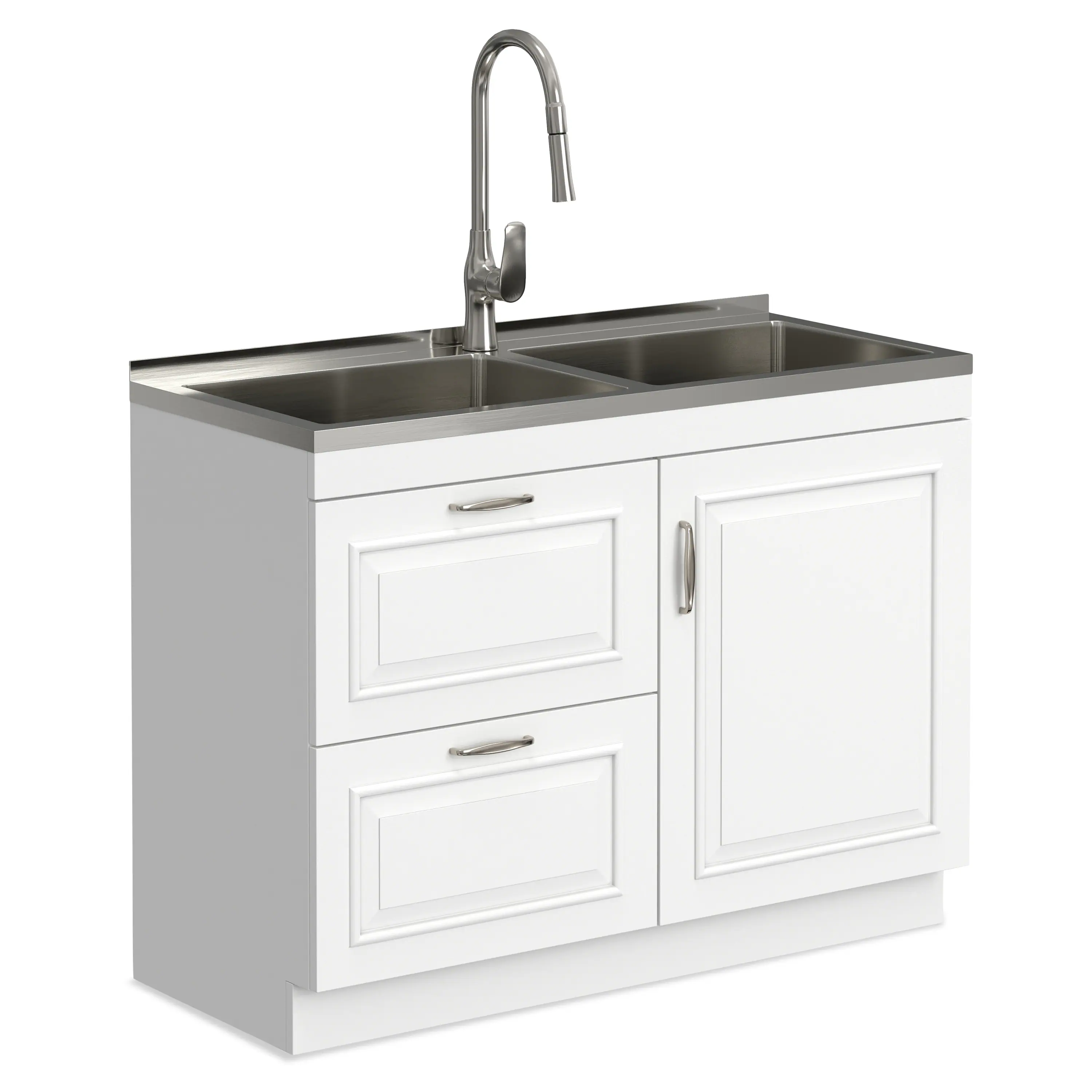 Darwin All-In-One 46-inch Laundry Utility Sink and Cabinet