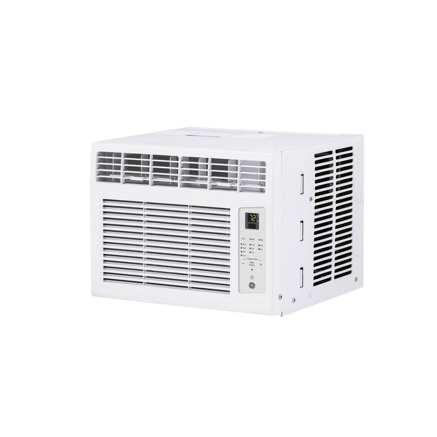 Angle. GE - GE 6,000 BTU Electronic Window Air Conditioner with Auto Restart, Remote Control.