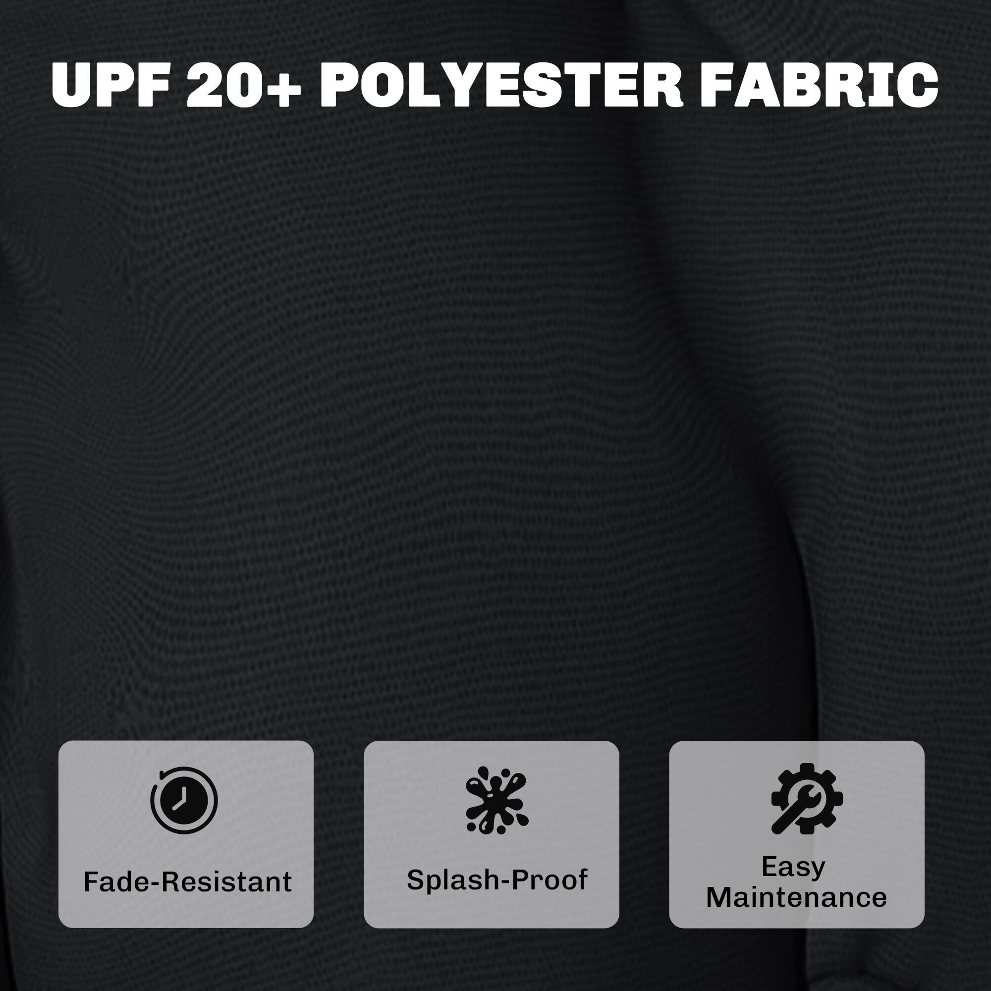 UPF 20+ POLYESTER FABRIC

- Fade-Resistant
- Splash-Proof
- Easy Maintenance