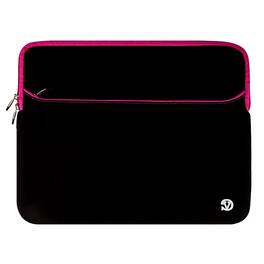 Kitcheniva - Laptop Neoprene Sleeve Case Carry Bag For 15" Laptop - Black/Pink