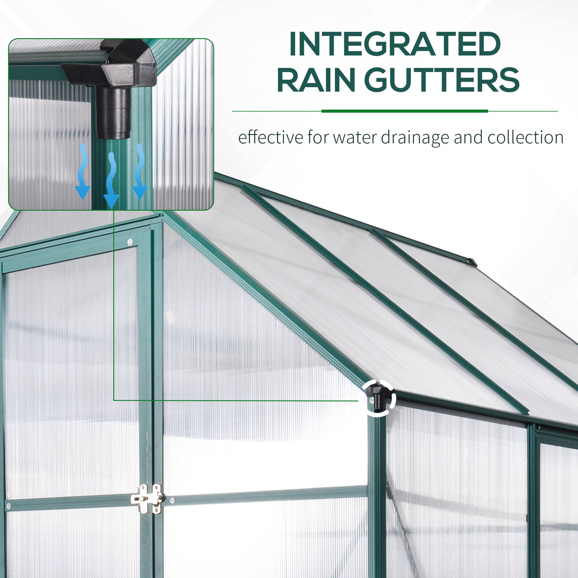 INTEGRATED RAIN GUTTERS  
effective for water drainage and collection