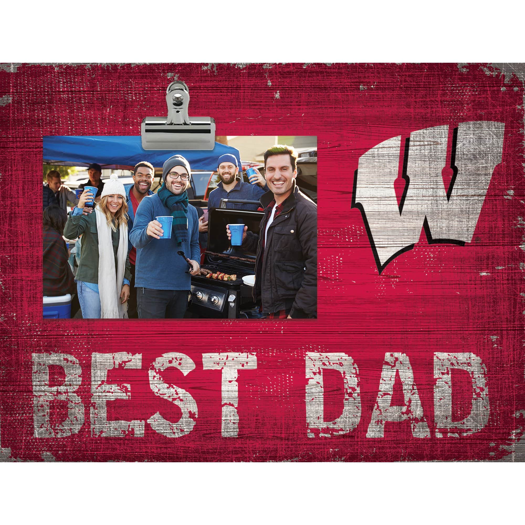 Fan Creations - Wisconsin Badgers 8'' x 10.5'' Best Dad Clip Frame - Multicolor price history on PriceWatchPro