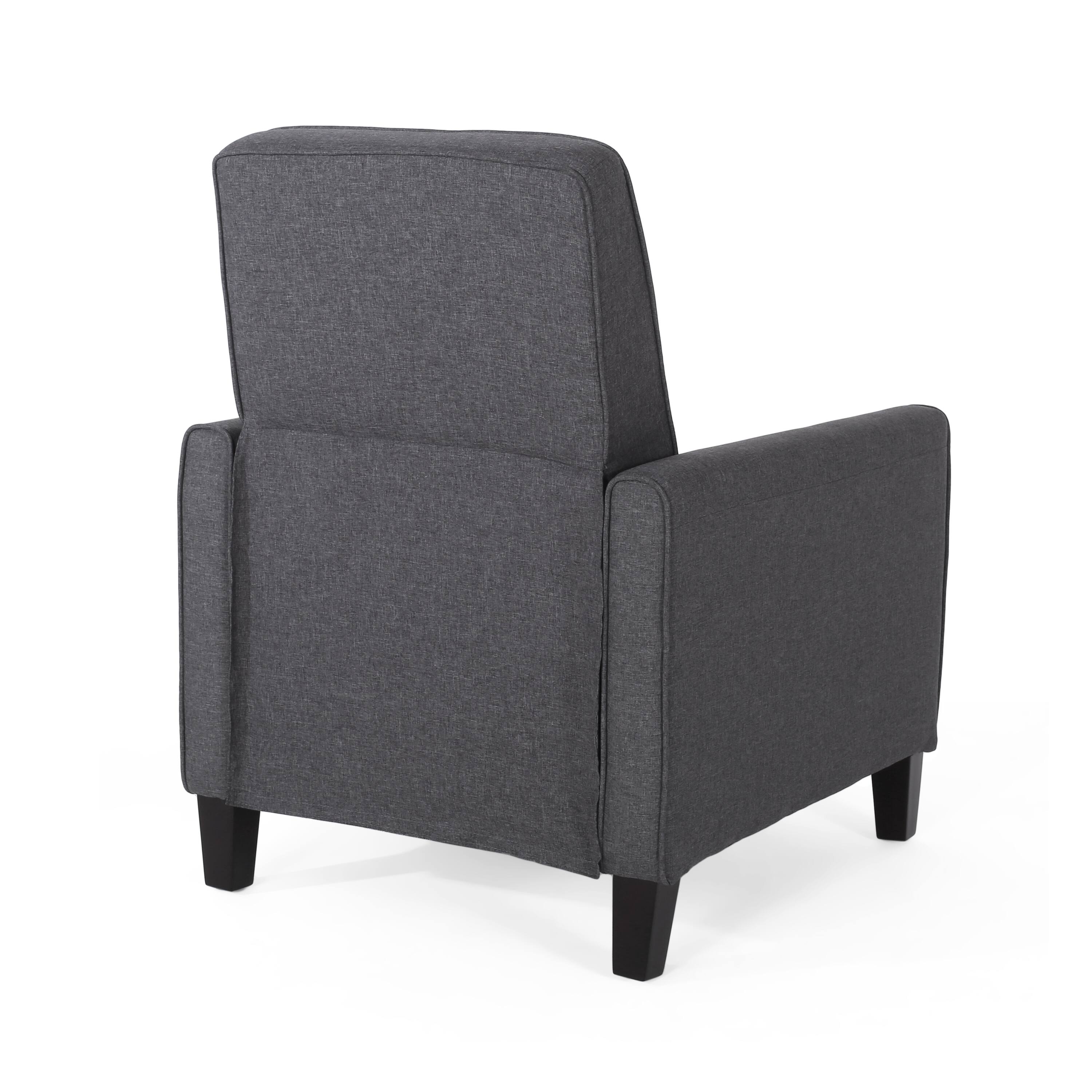 Alt View 6. TinyHomie - Smoke Fabric Push Back Chair for Elegant Home Décor - gray.