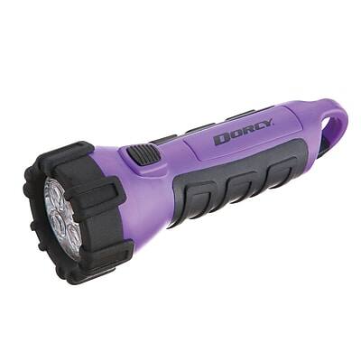 Front. Dorcy - Dorcy Active 6.5" LED Floating Flashlight, Purple/Black (41-2508) - Purple/Black.