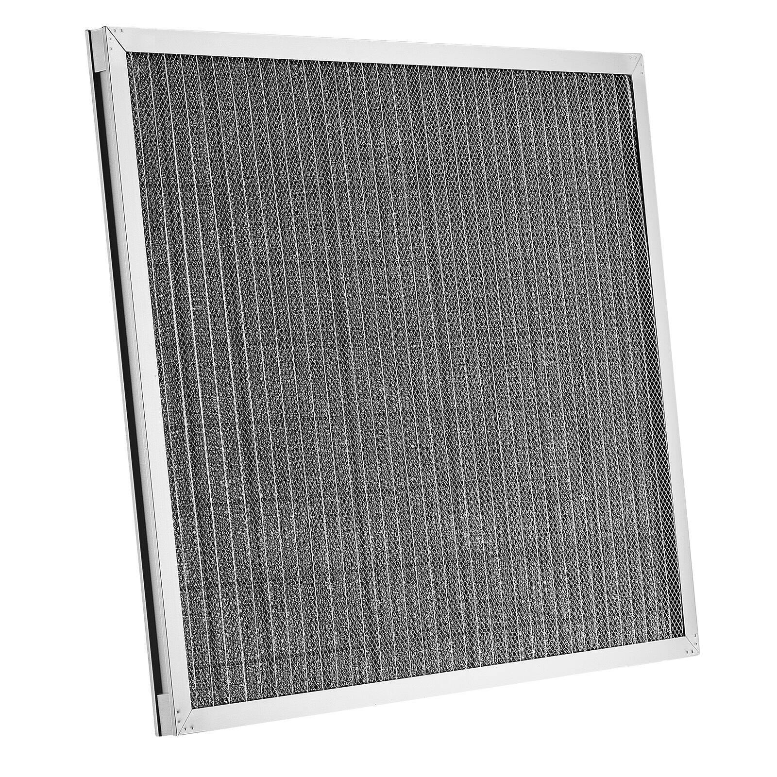 Alt View 9. Glintex - Electrostatic Air Filter, 20x25x1 inch Washable Reusable Aluminum HVAC Filter MERV 8, Home Office Dust Odor Control - Silver.