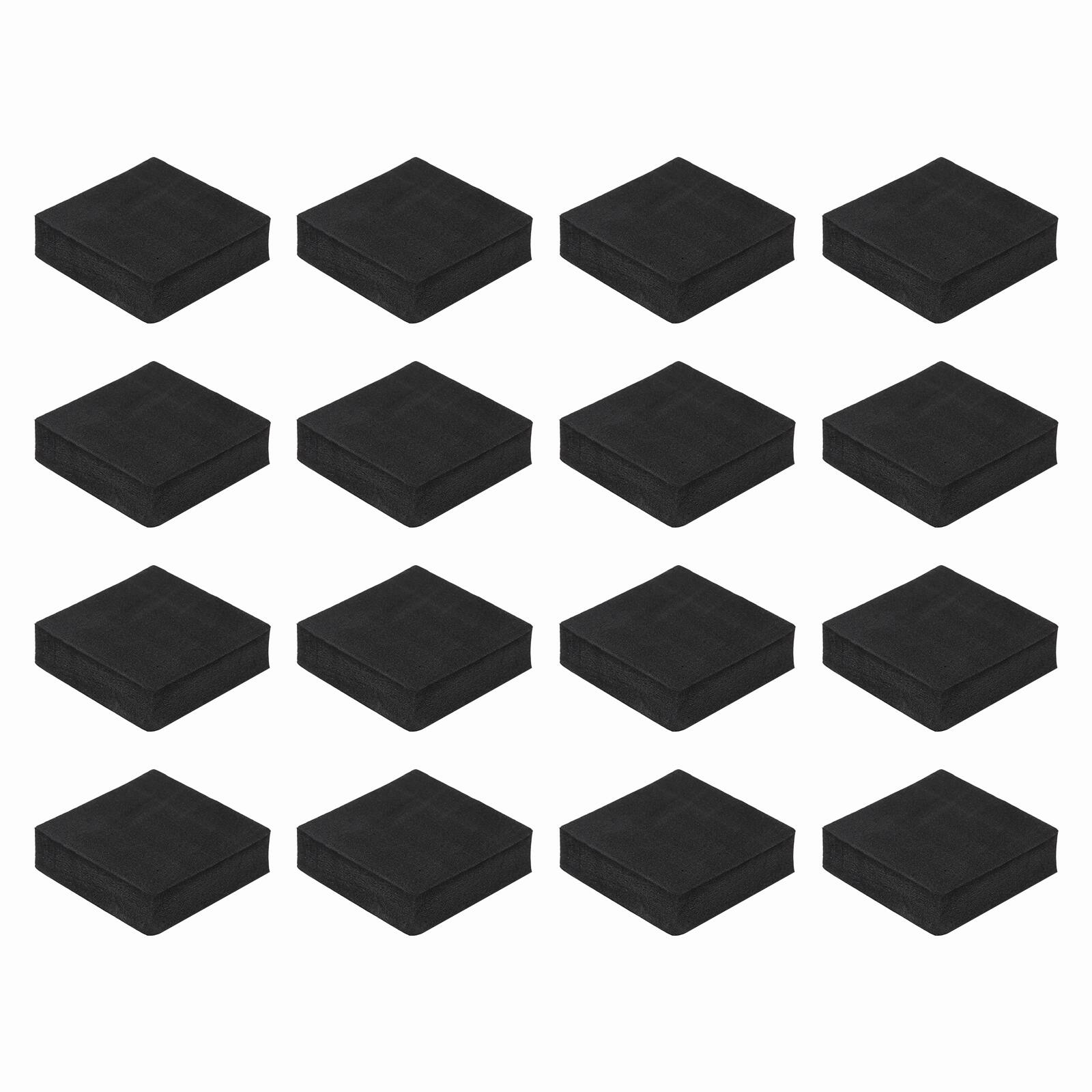 Unique Bargains - Single Sided Speaker Isolation Pads 50x50x15mm Square EVA Acoustic Foam Anti-Vibration Feet for Speaker Subwoofer, 16pcs - Black price history on PriceWatchPro