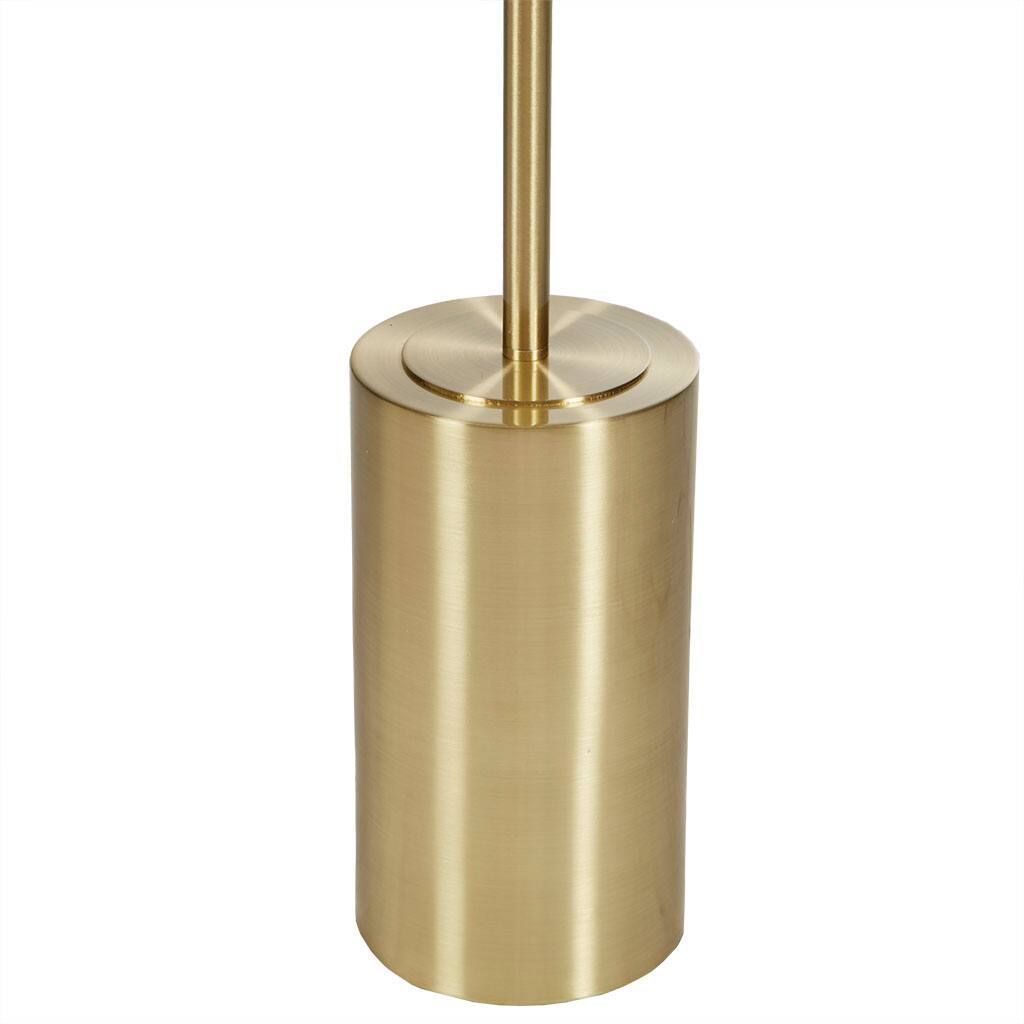 Left. APRILSOUL - 3-Light Metal Floor Lamp - Gold.