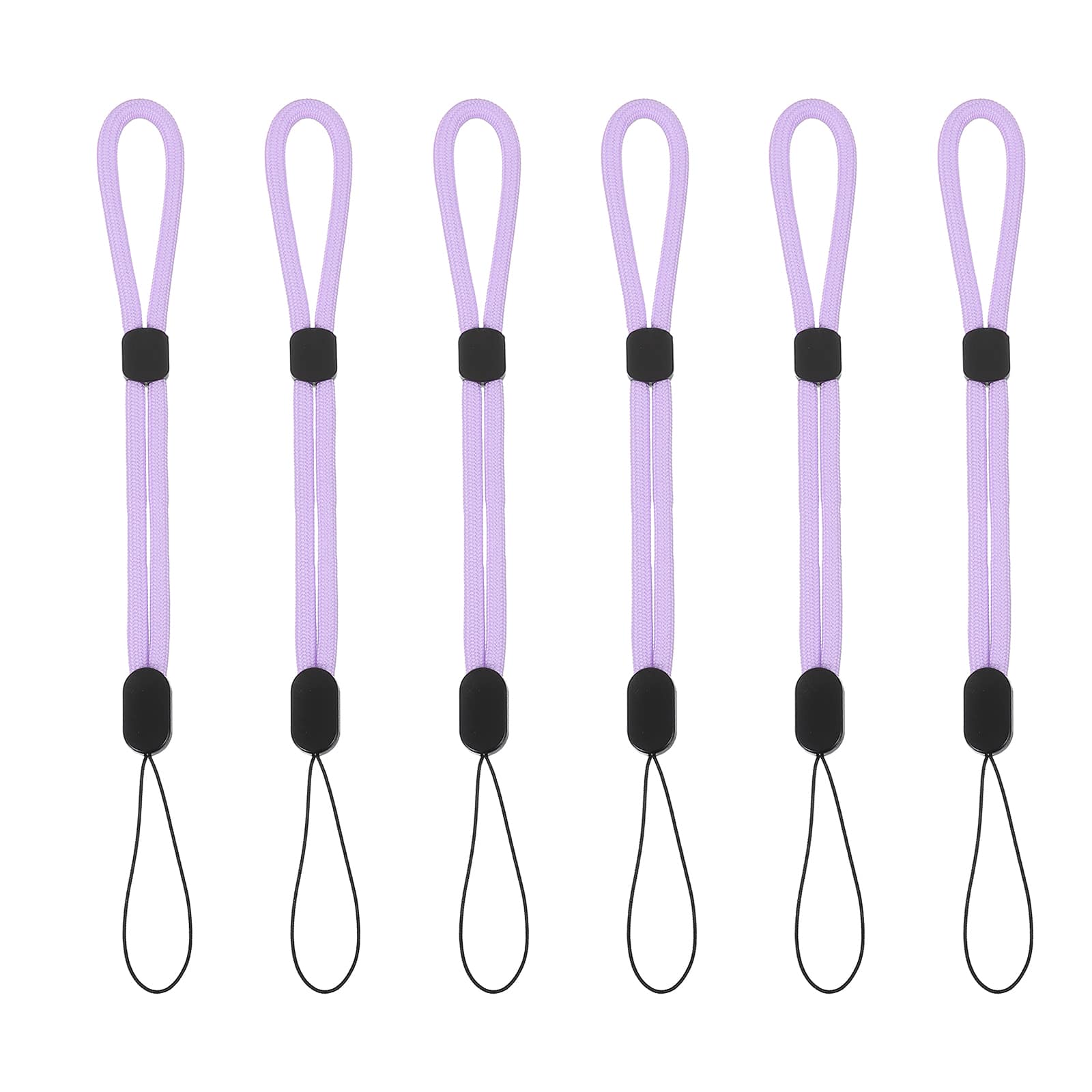 Unique Bargains - Camera Wrist Strap, 6pcs Adjustable Nylon Wristlet Lanyard String for Camera Keys Keychain Phone USB Wallet - Pure Purple price history on PriceWatchPro
