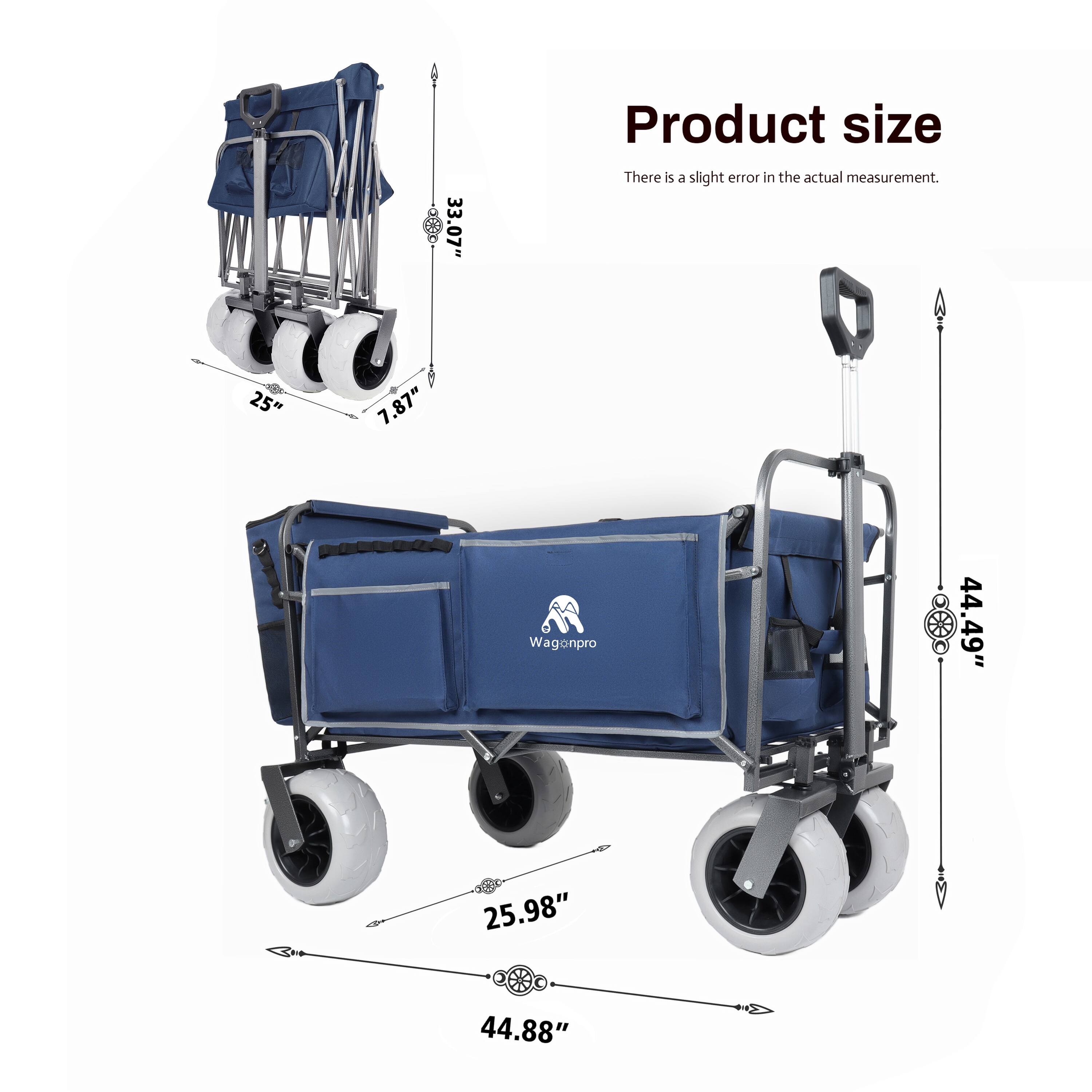 Product size  
There is a slight error in the actual measurement.  

- 33.07"  
- 25"  
- 7.87"  
- 44.49"  
- 25.98"  
- 44.88"