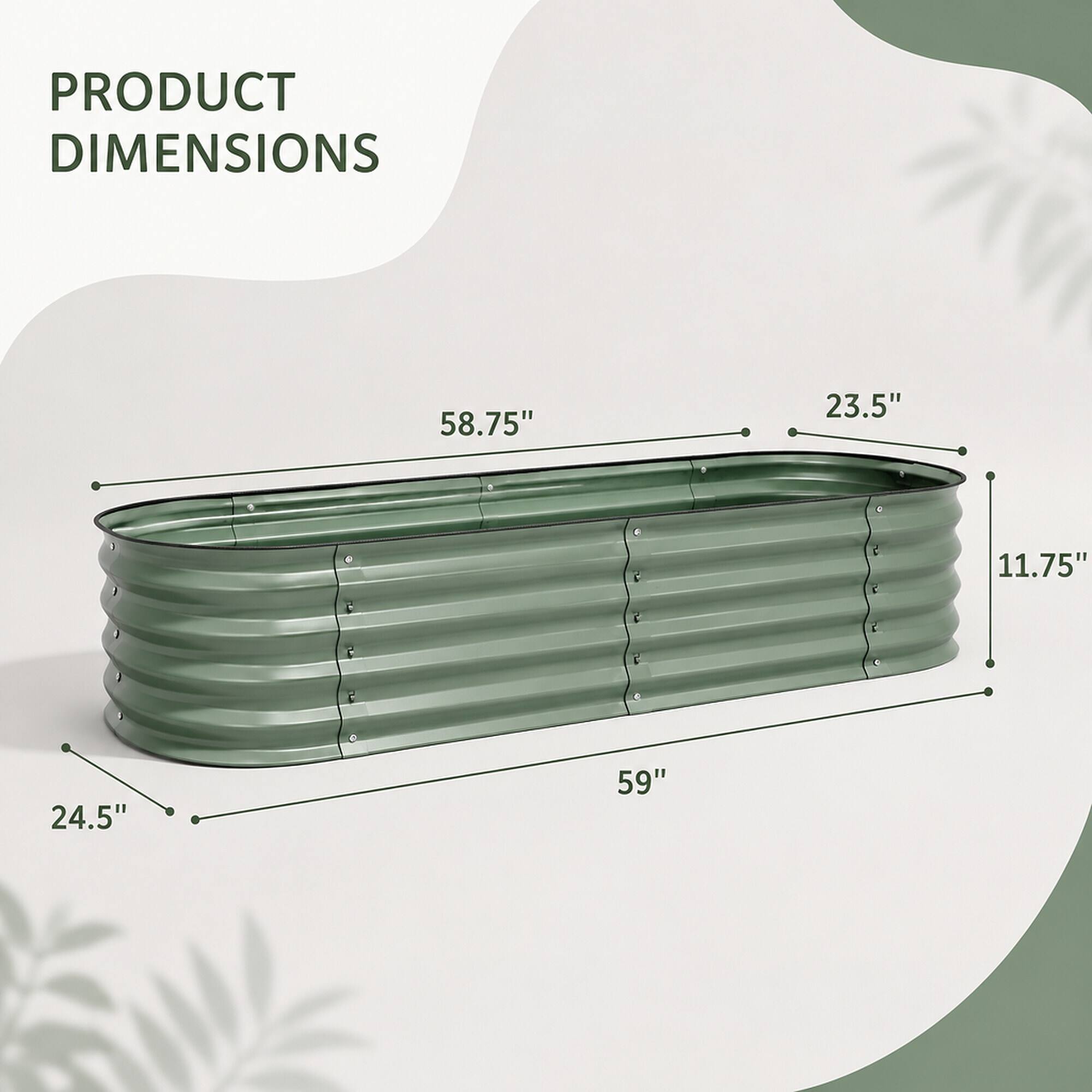 PRODUCT DIMENSIONS
58.75"
23.5"
11.75"
24.5"
59"