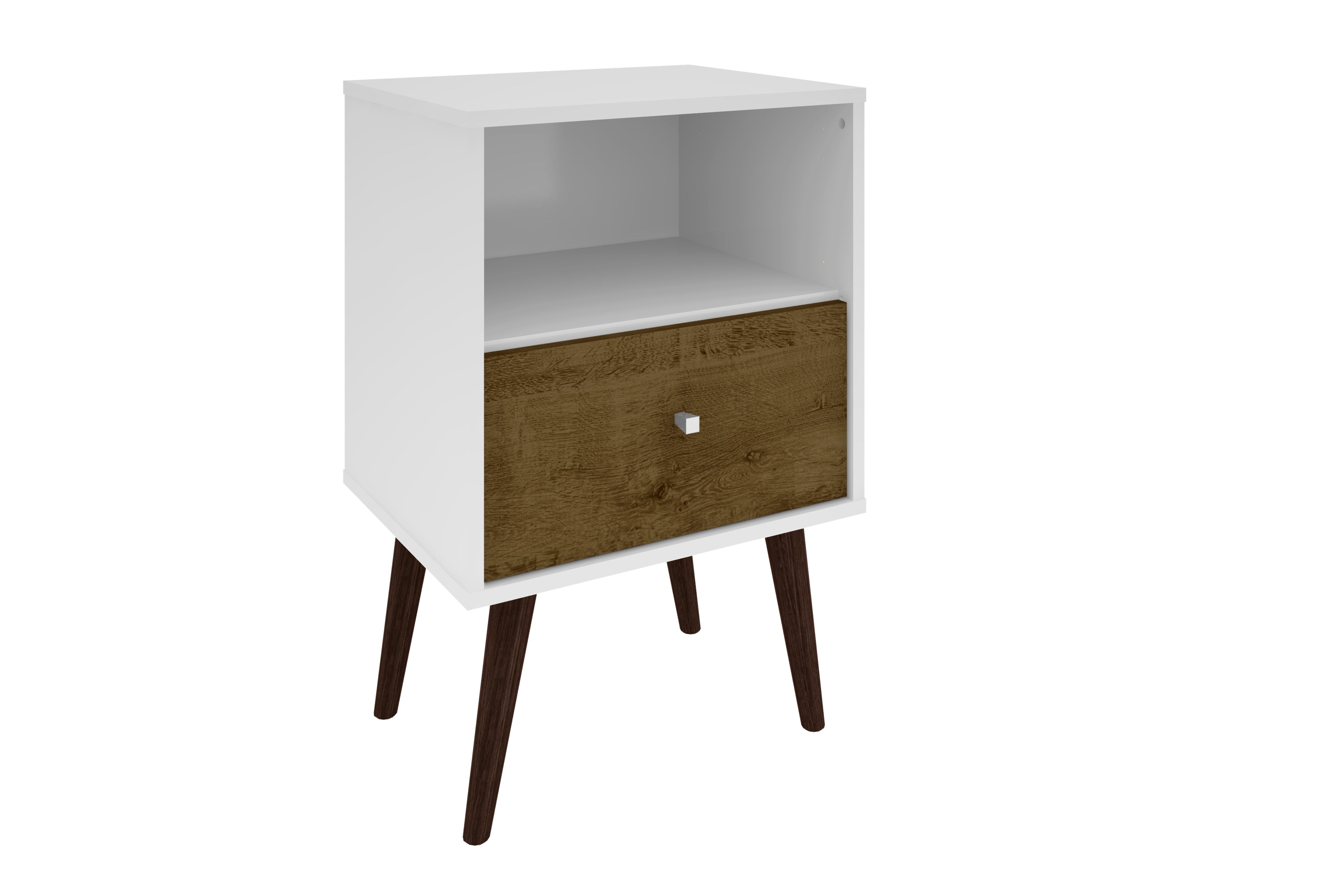 White and Rustic Brown