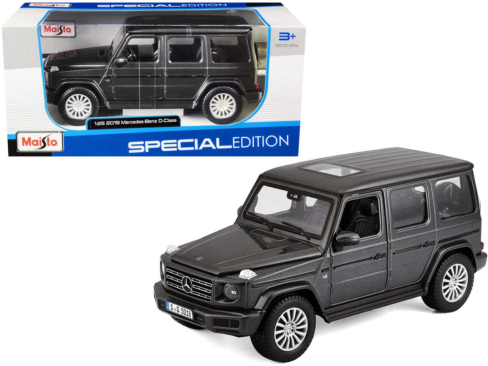 2019 Mercedes Benz G-Class with Sunroof Dark Gray Metallic 1/25 Diecast Model Car by Maisto price history on PriceWatchPro