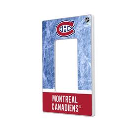 Keyscaper - Montreal Canadiens Wordmark Single Rocker Lightswitch Plate - Multicolor