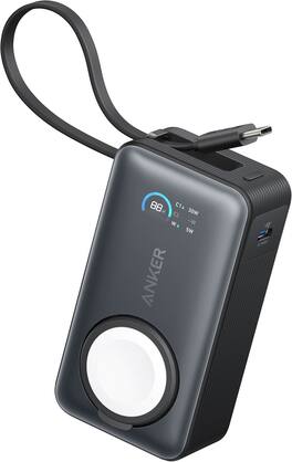 Anker MagGo Power Bank (10K, 35W, For Apple Watch) Black A1657H11 Anker MagGo Power Bank (10K, 35W, For Apple Watch) Black A1657H11
