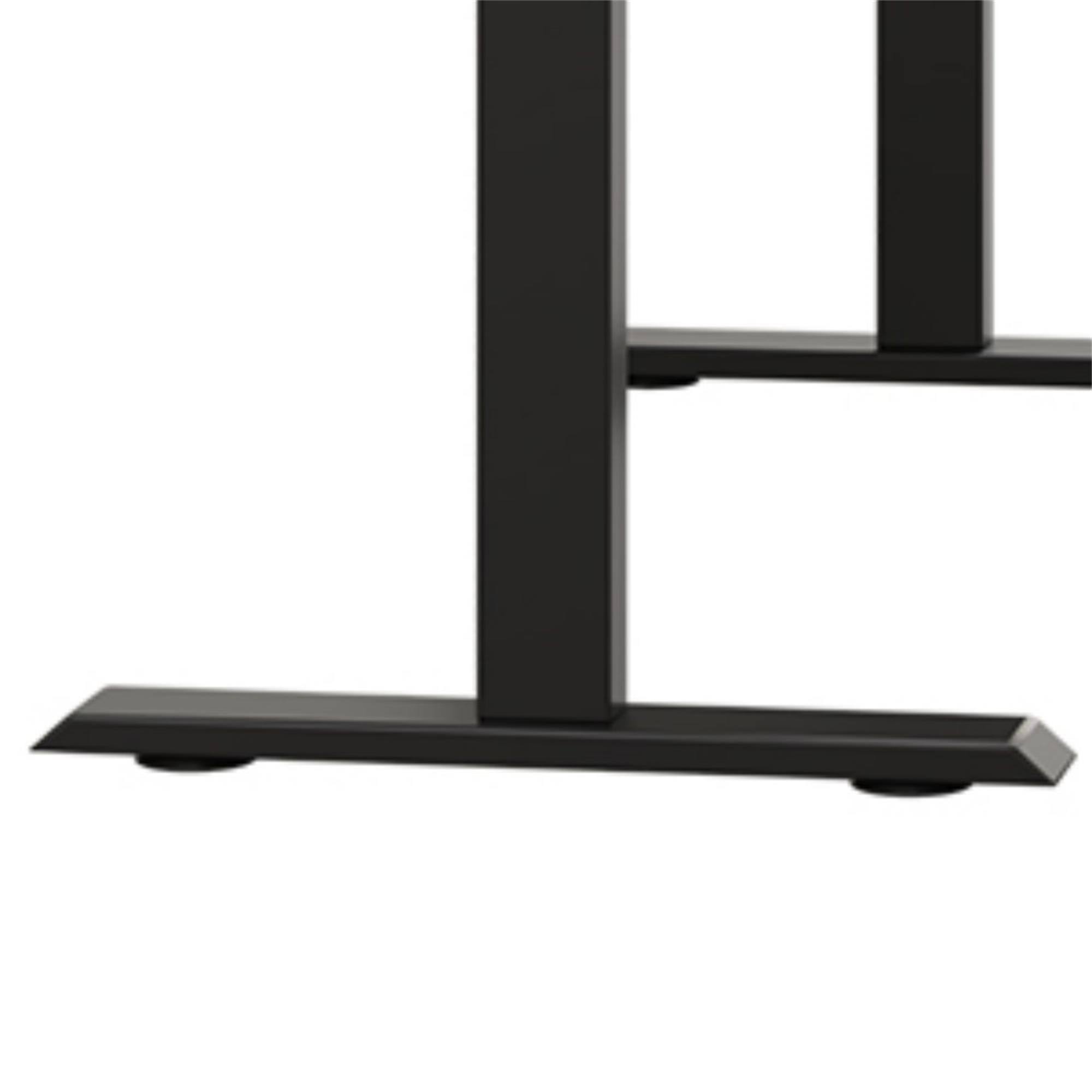 Alt View 3. Boyel Living - 63"×30" Dual Motor Curve Design Height Adjustable Electric Standing Desk Height Stand Up Computer Desk - Rustic Brown.