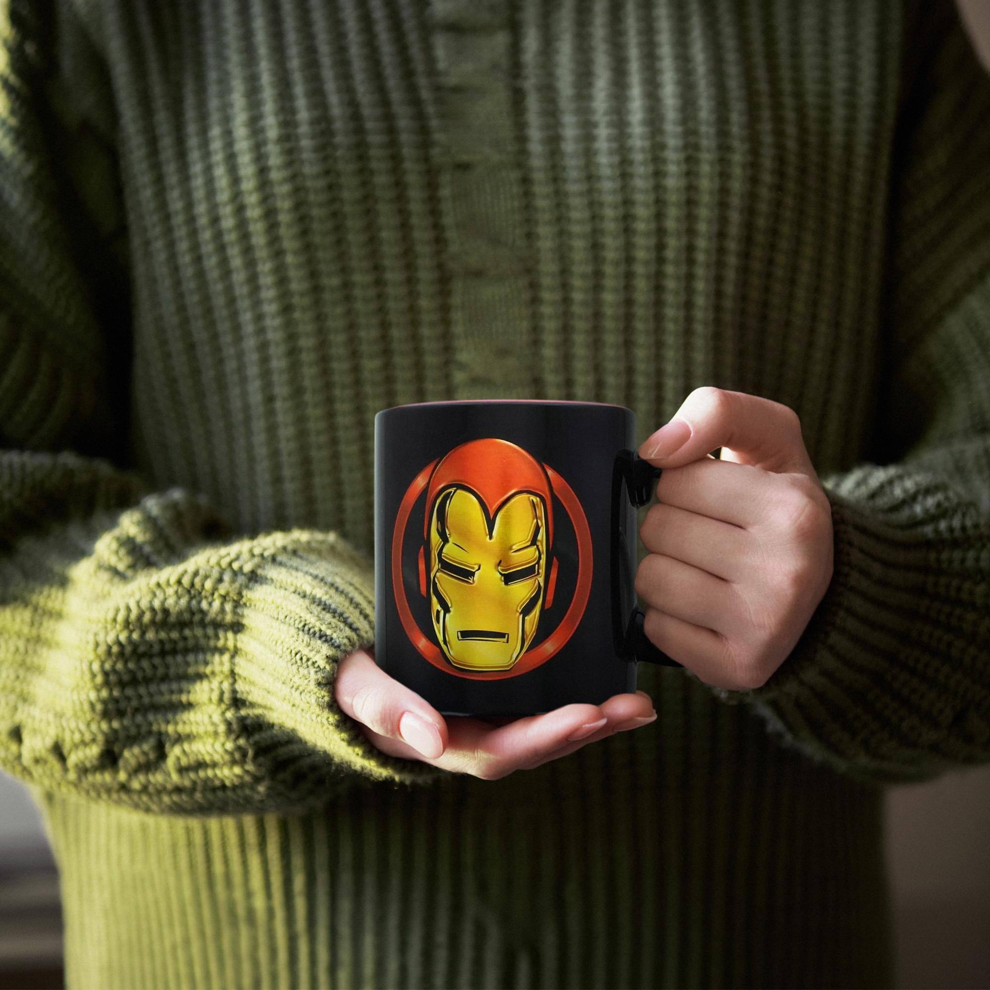 Alt View 10. Marvel - Marvel Iron Man 20oz Black Coffee Mug - Black.