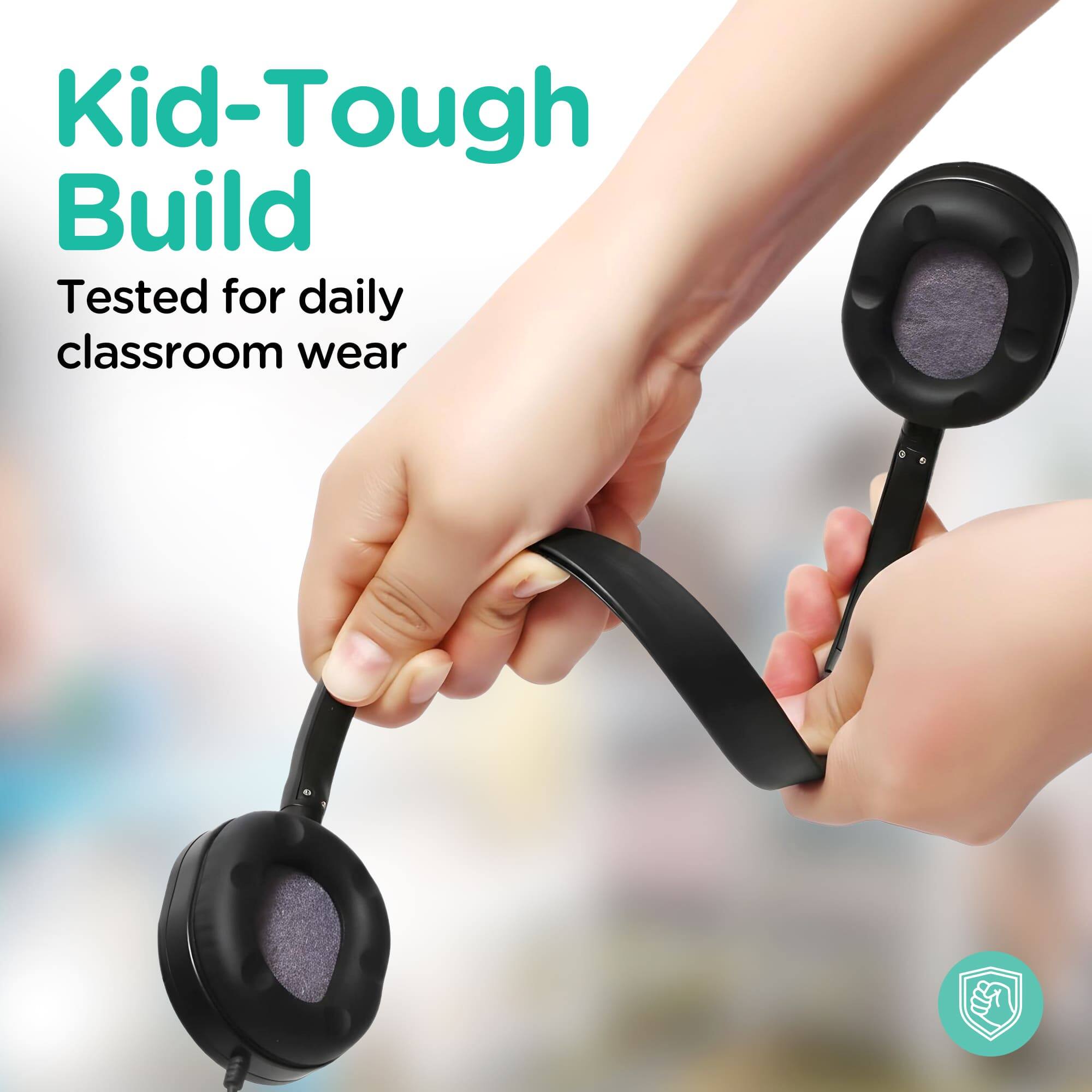 Kid-Tough Build  
Tested for daily classroom wear