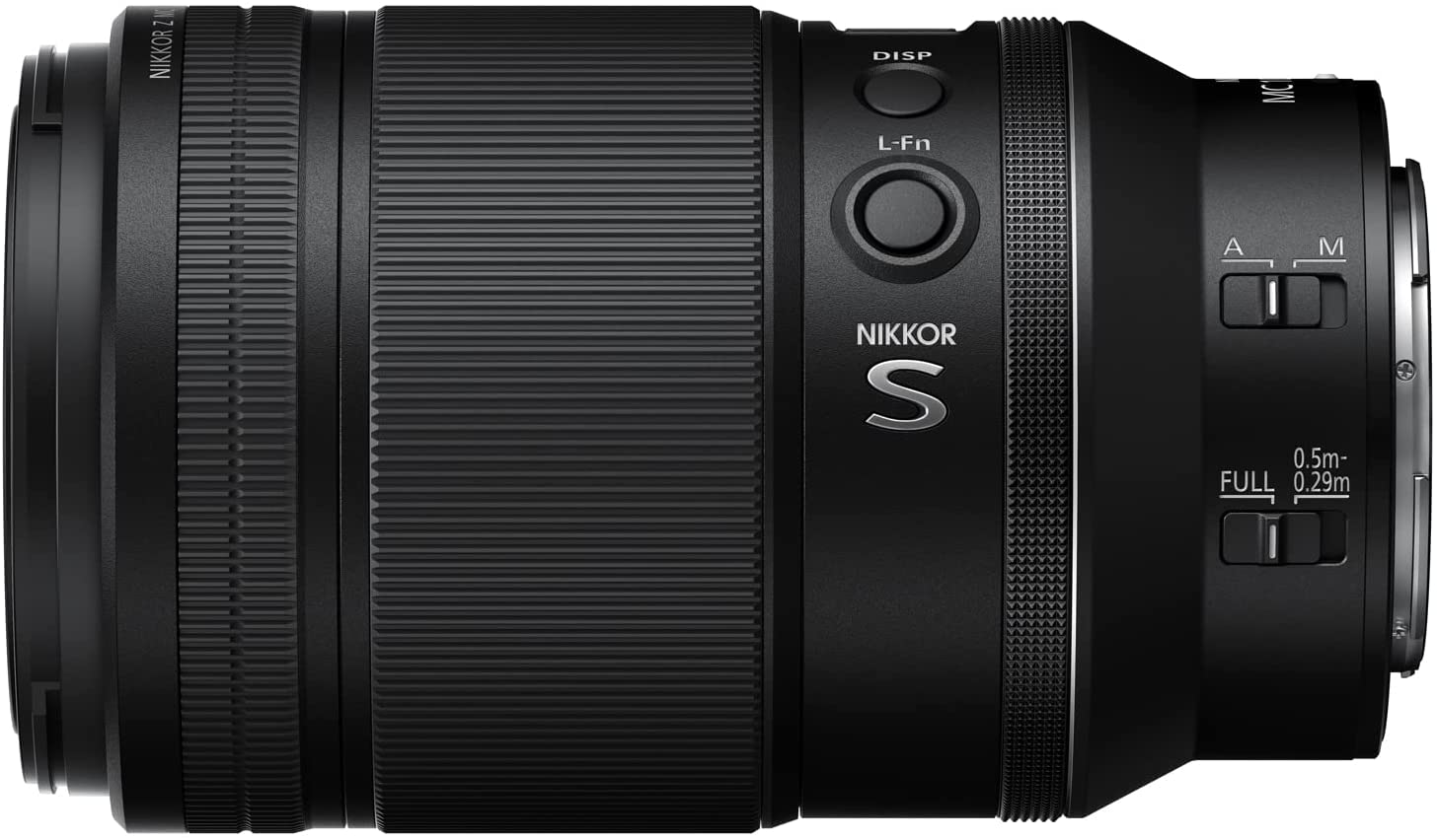 NIKKOR Z  
NIKKOR S  
DISP  
L-Fn  
A M  
FULL 0.5m-0.29m