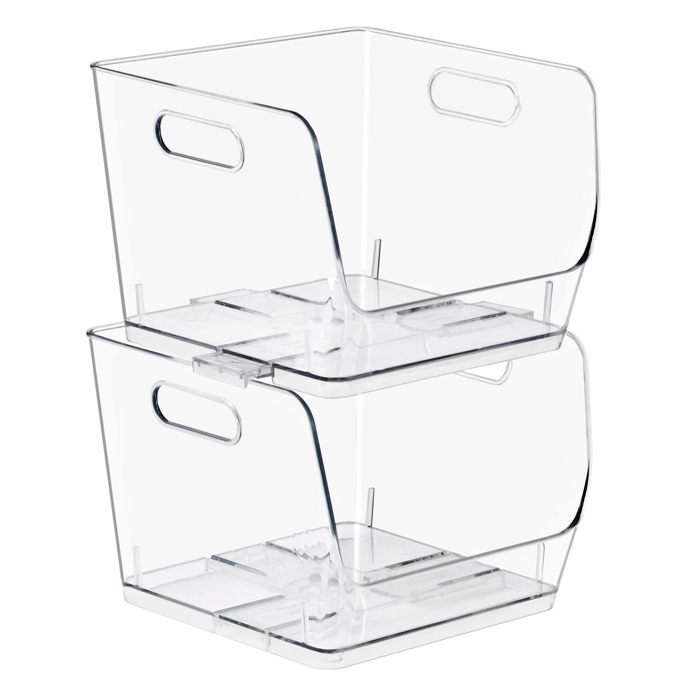 Alt View 10. Sorbus - Sorbus Stackable Storage Bins Open Front, Clear Stackable Storage Bins, Pantry Bins for Storage and Organization - Clear.