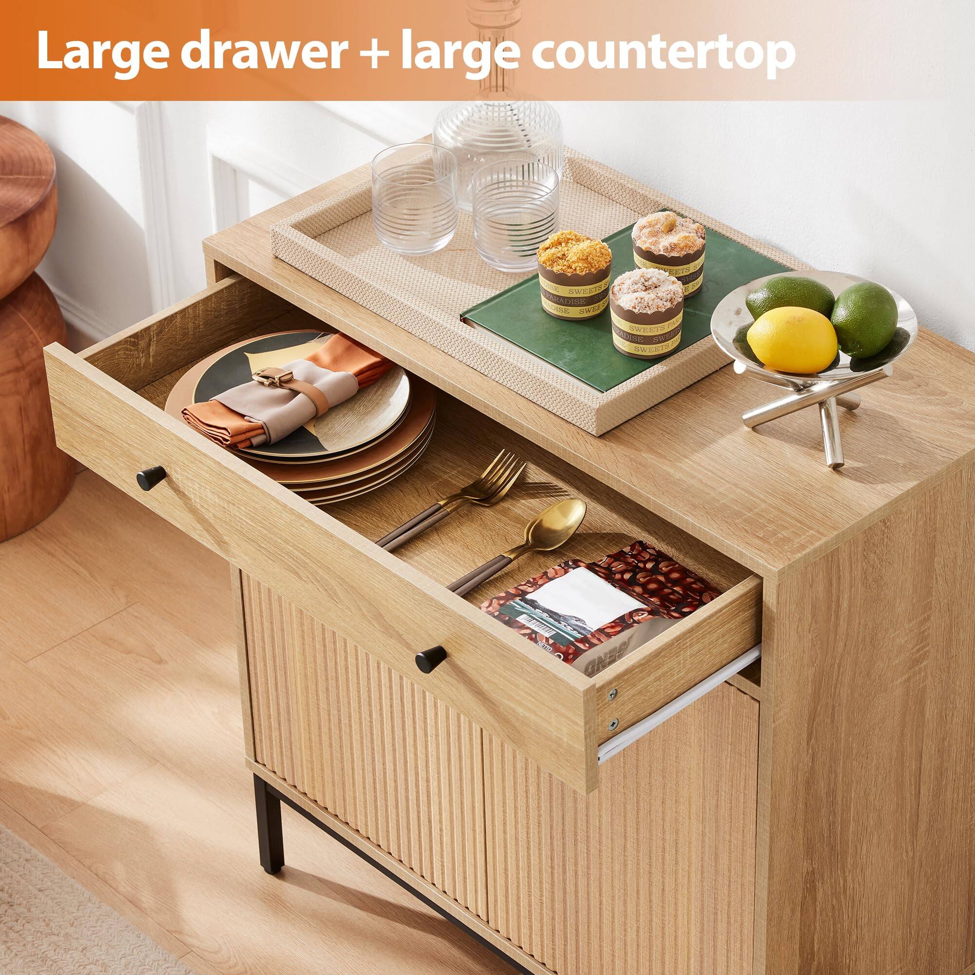 Large drawer + large countertop
