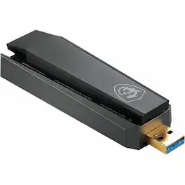 MSI - AX1800 IEEE 802.11 a/b/g/n/ac/ax Dual Band Wi-Fi Adapter for Computer, Notebook - USB - 1.76 Gbit/s - 2.40 GHz ISM - Unknown