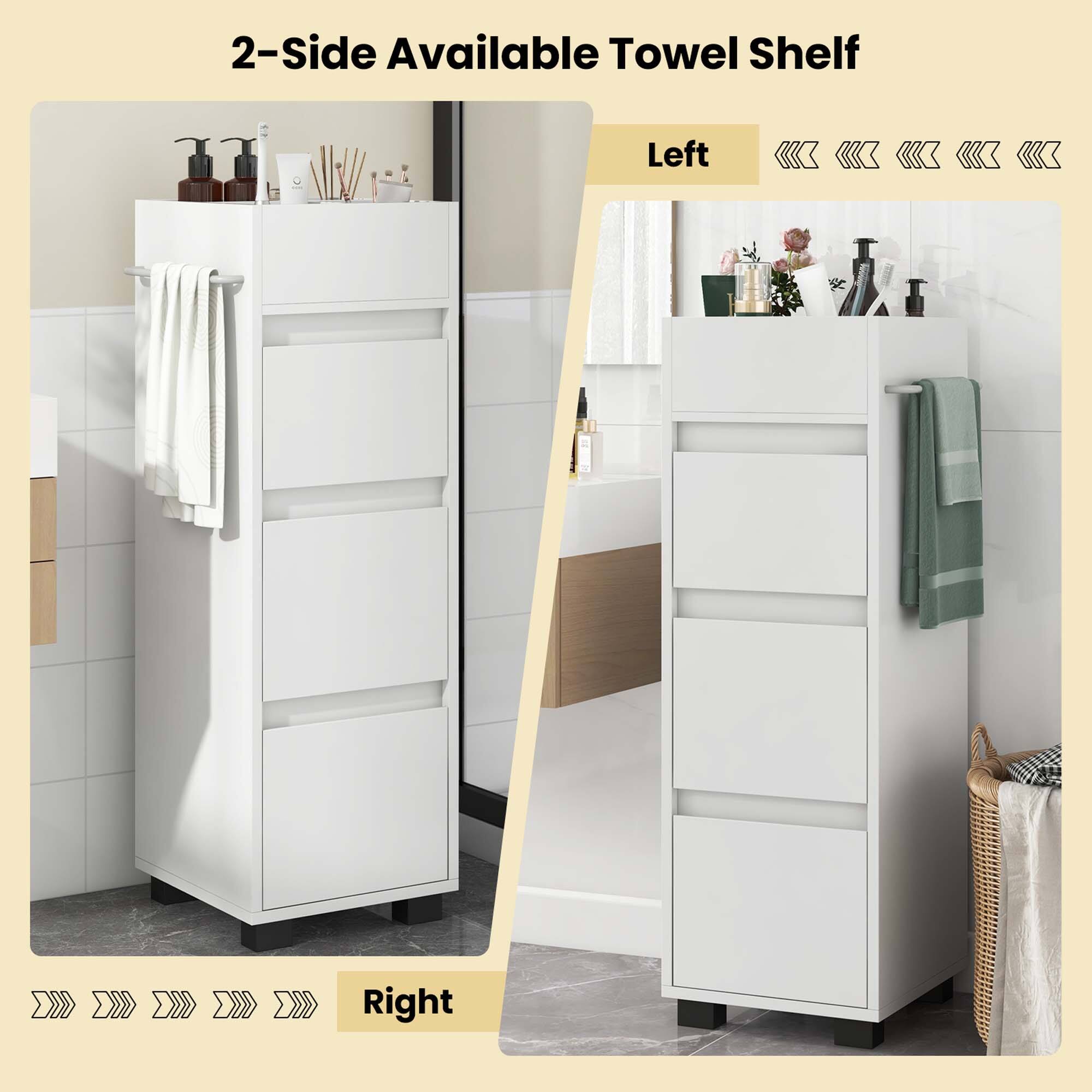 2-Side Available Towel Shelf Left Right