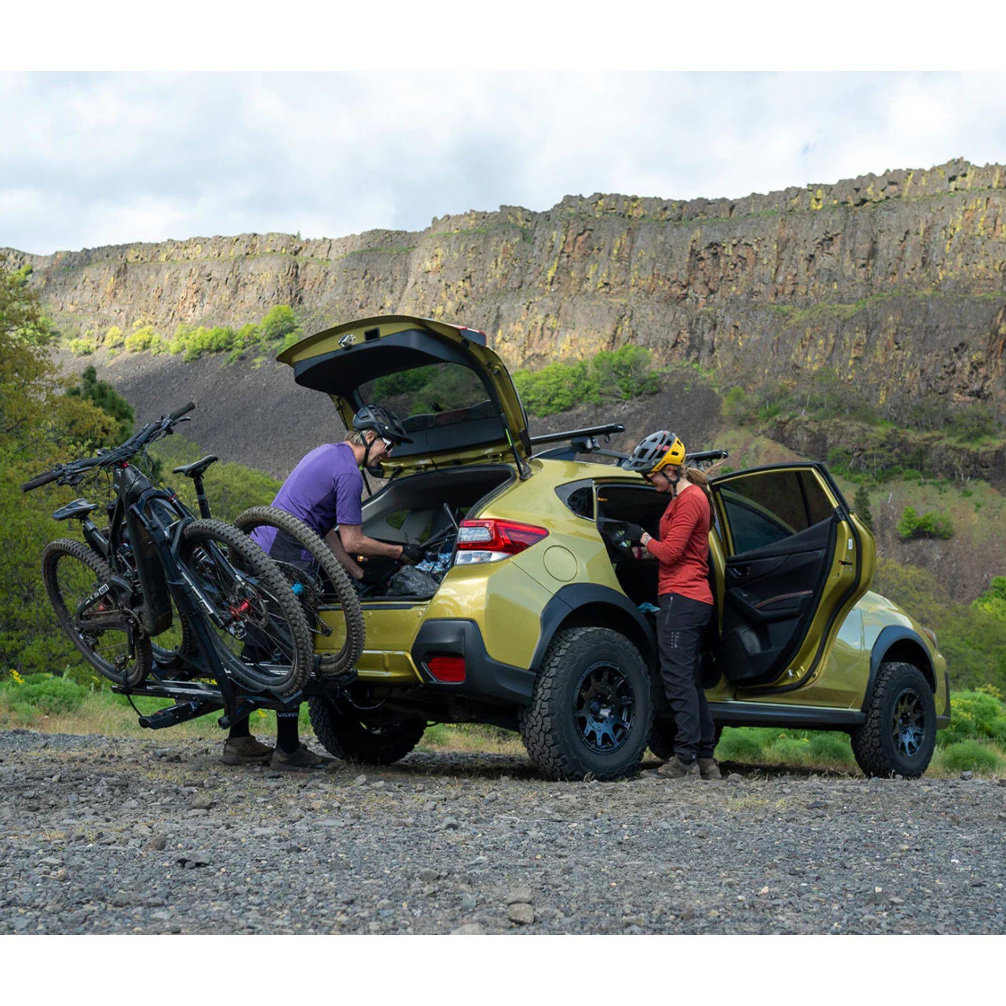 Alt View 7. Yakima - Yakima StageTwo 1.25" Premium Platform 2 Bike Tray Hitch Bike Rack, Anthracite - Anthracite.