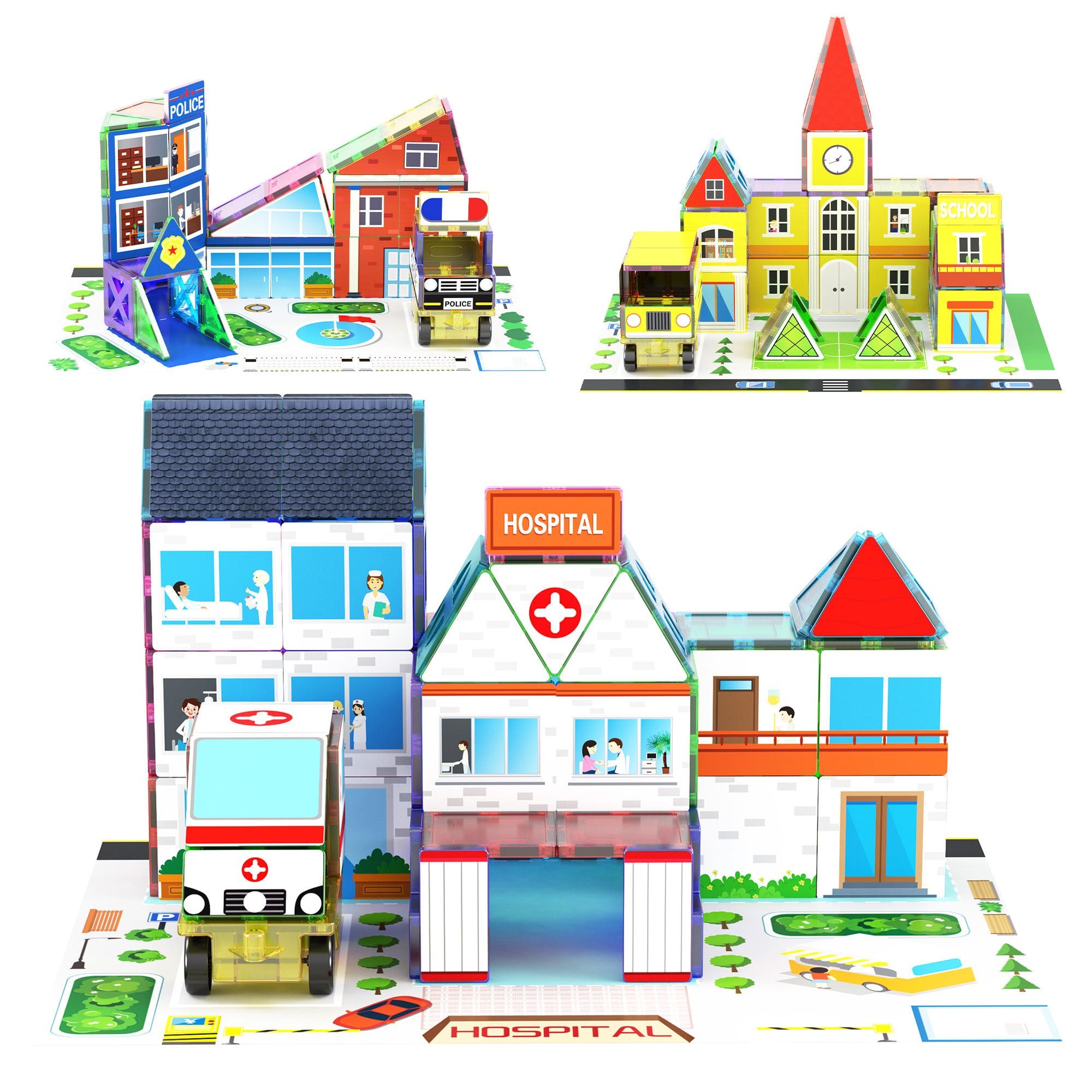 Photos - Construction Toy PicassoTiles - PICASSO-TILES Magnetic Tiles for Kids – 150PCS STEM Construction Building Blocks Set, Educational Creative Bu