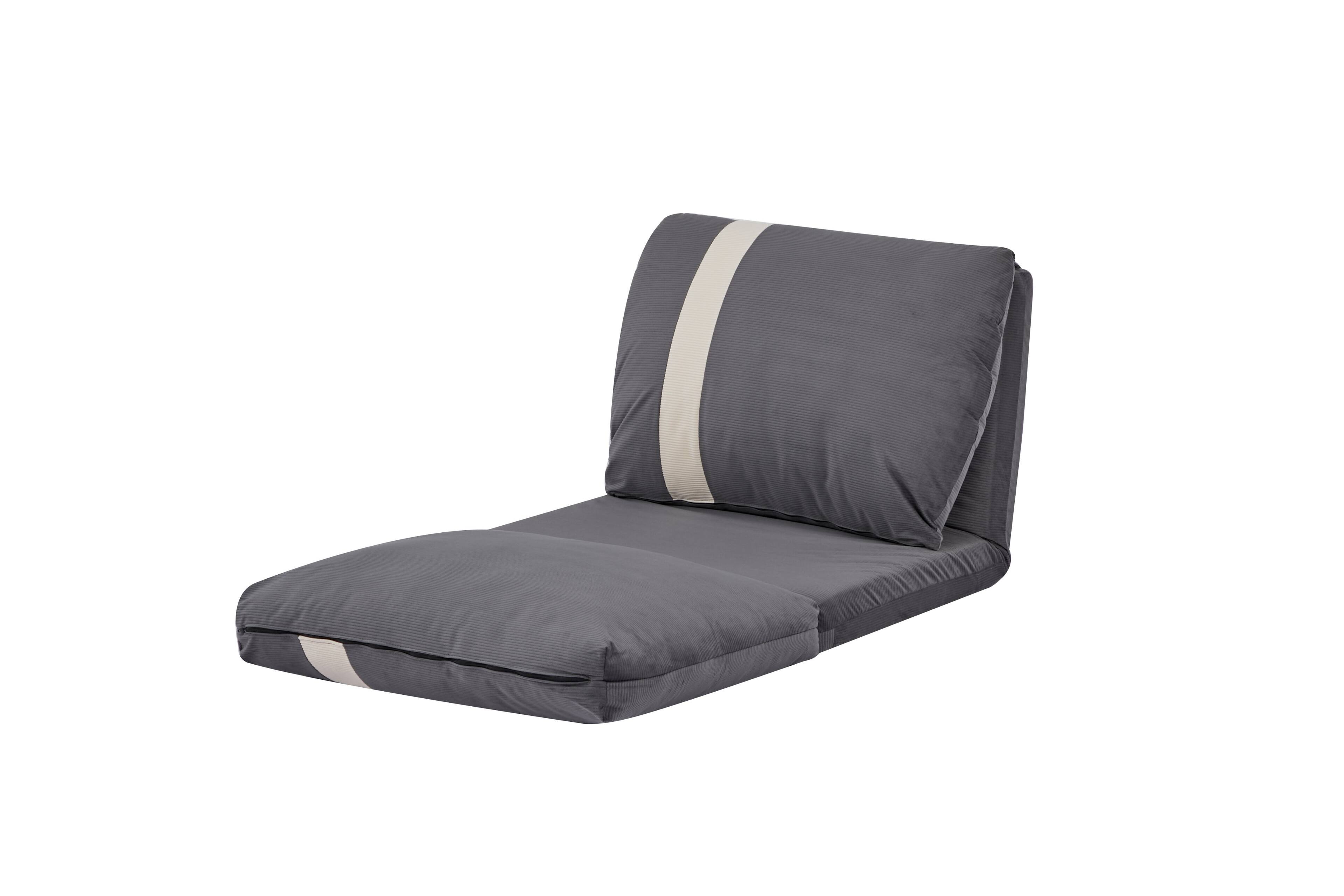 Alt View 8. Siljoy - 6‑Position Adjustable Floor Sofa Bed, 5‑Second Folding Corduroy Lounger for Adults & Pets, Space‑Saver - Dark Gray.