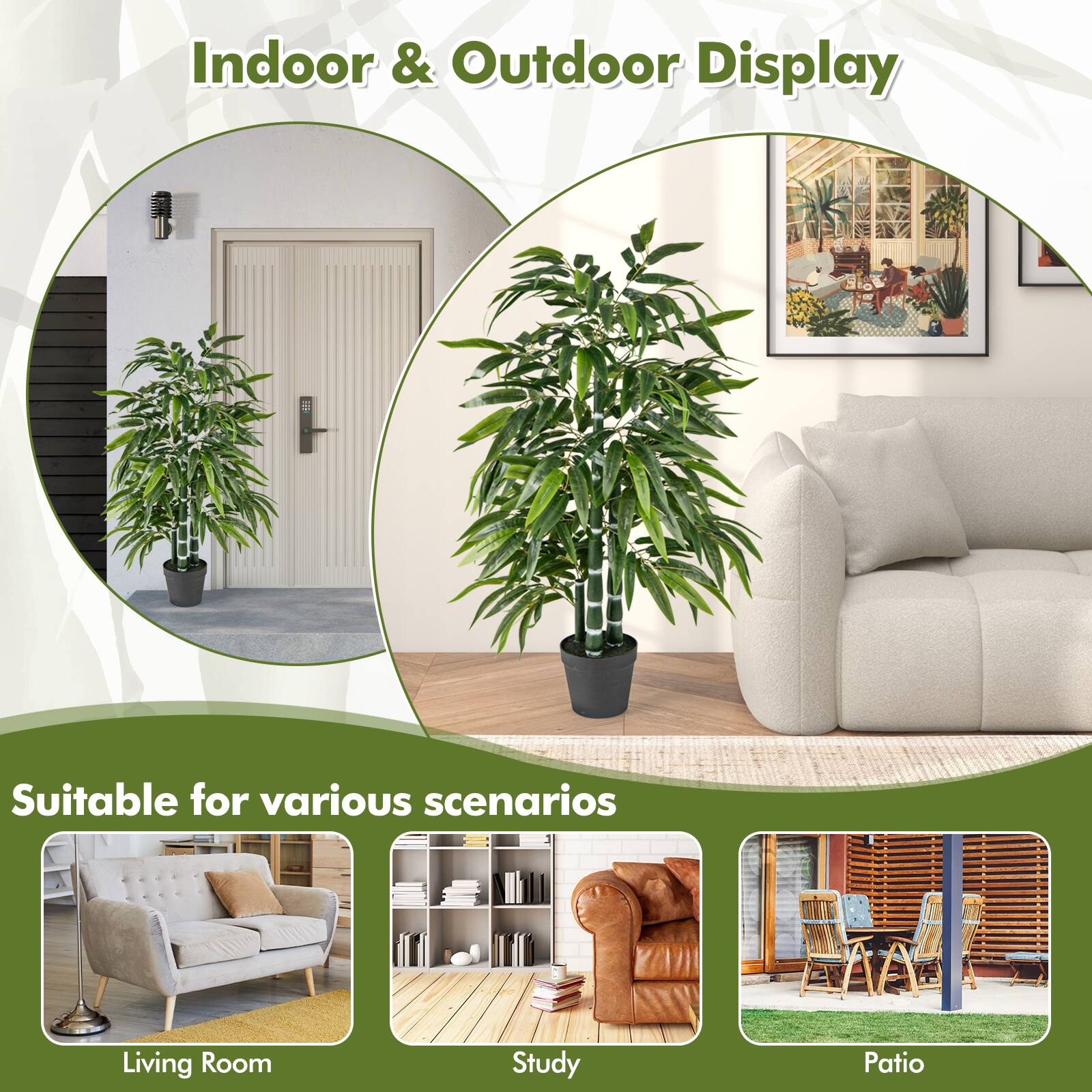 Indoor & Outdoor Display

Suitable for various scenarios

Living Room

Study

Patio