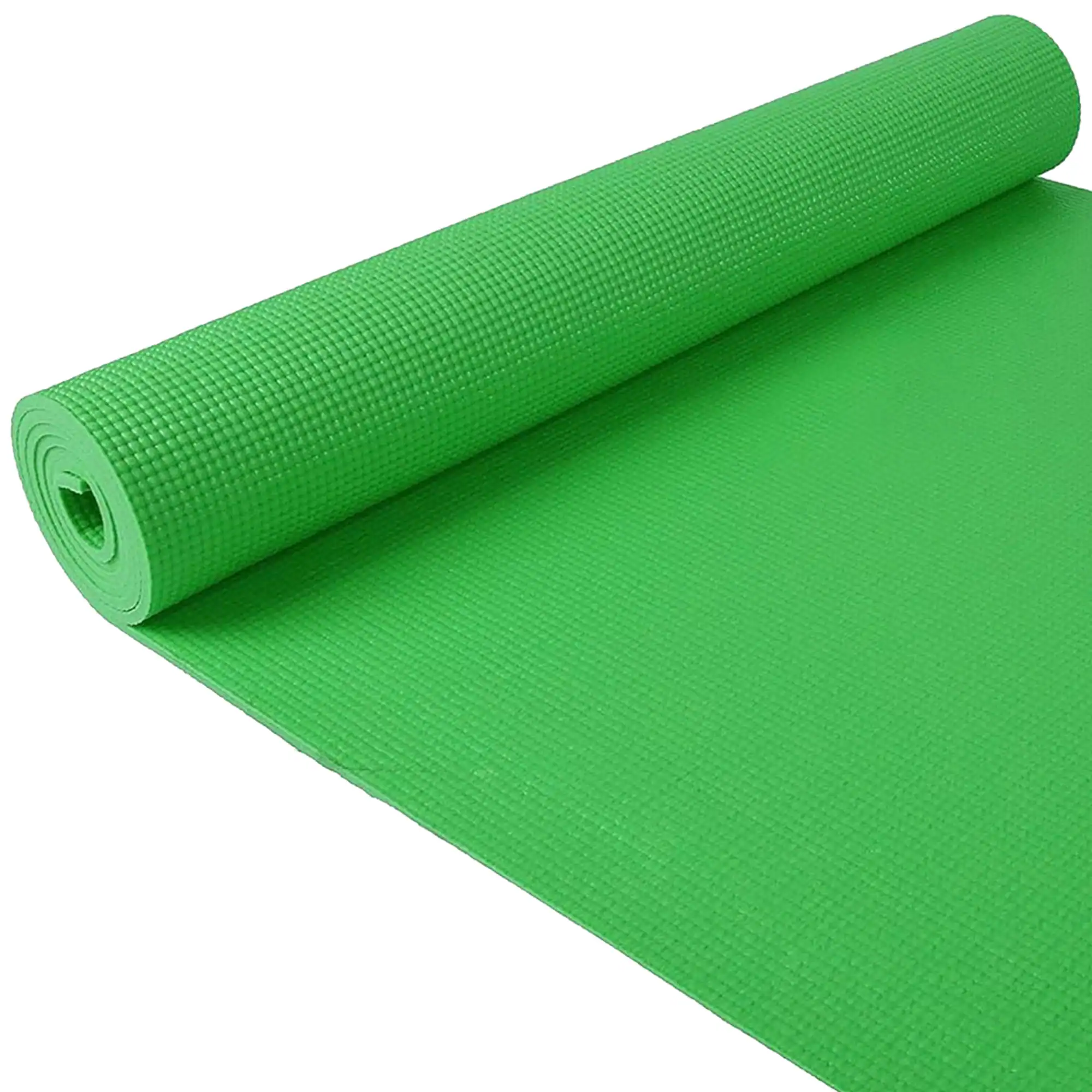 Alt View 5. Fitvids - Fitvids 1/4” High Density Thick Non Slip Workout Yoga Mat and Carry Strap, Green - Green.