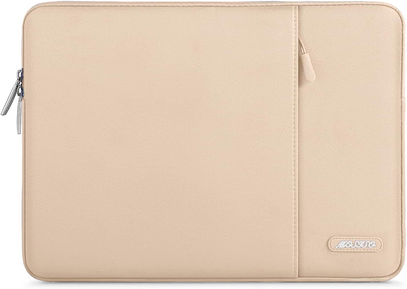 mosiso - Laptop Case 13-13.3 inch Laptop Sleeve Fit with MacBook Air/Pro 13/Pro 14 HP Dell ASUS Lenovo Sleeve Bag with Pocket - Apricot