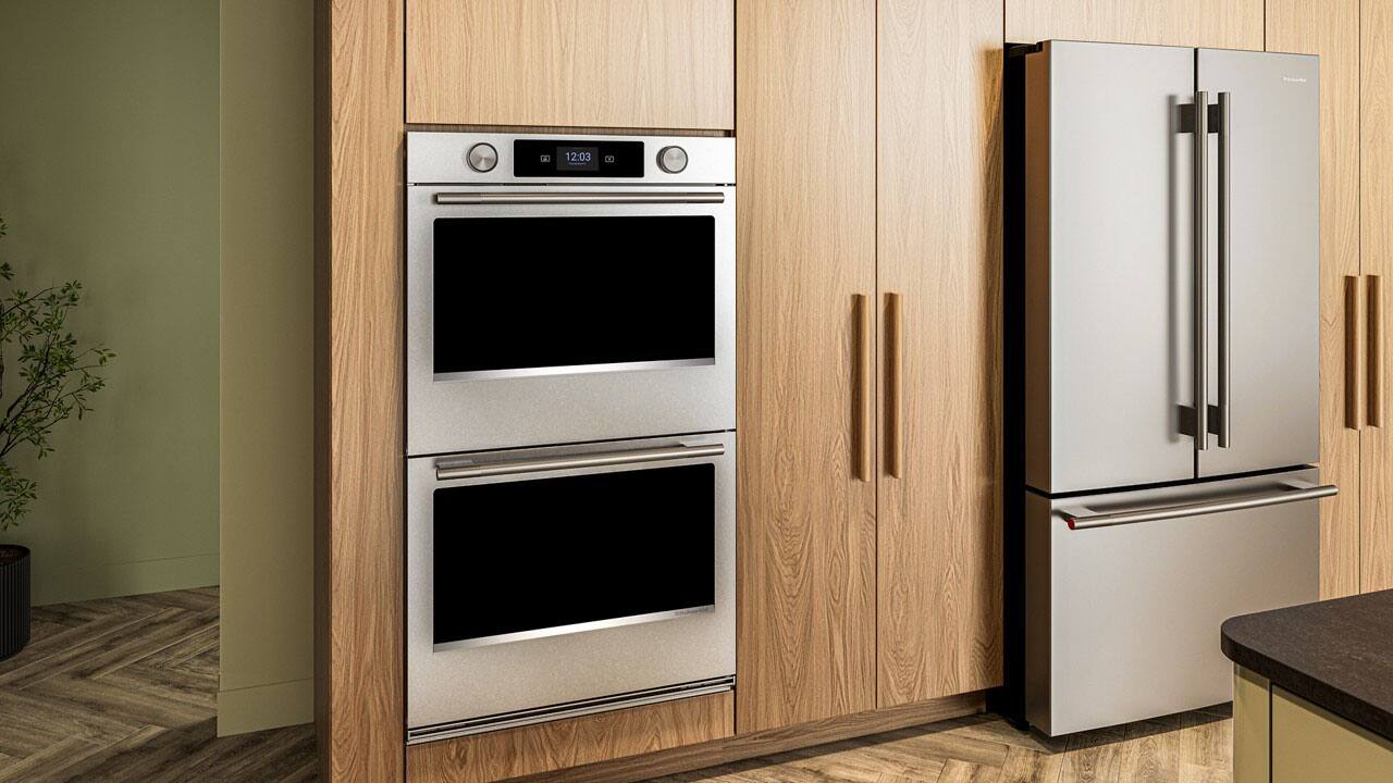 Alt View 2. KitchenAid - 30" Smart Built-In Electric Convection Double Wall Oven with Assisted Cook Cycles - PrintShield Stainless.