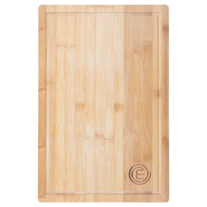Front. MasterChef - Extra-Large Bamboo Cutting Board - Beige.